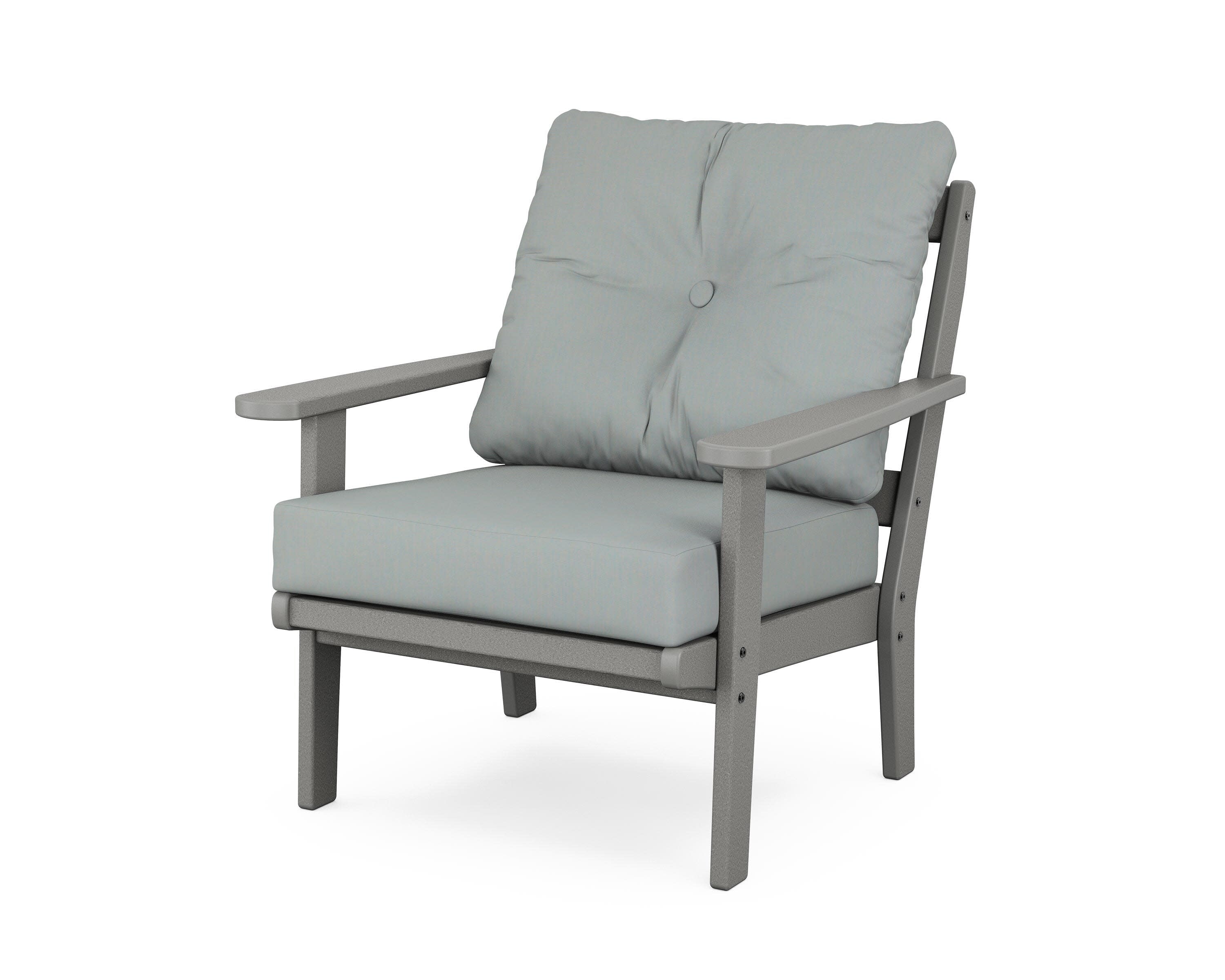 Mission Deep Seating Chair in Slate Grey / Spa
