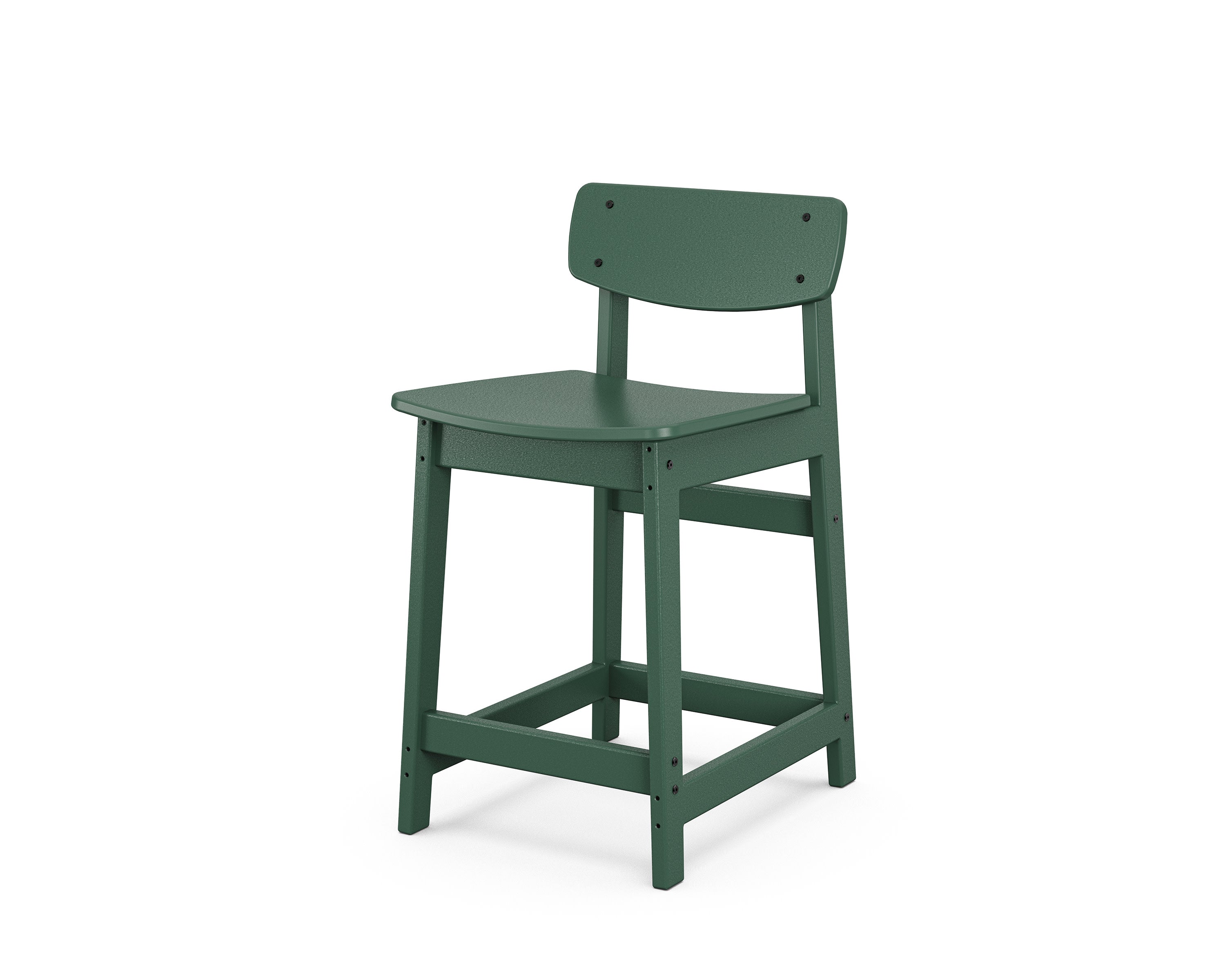 Modern Studio Urban Lowback Counter Chair in Green