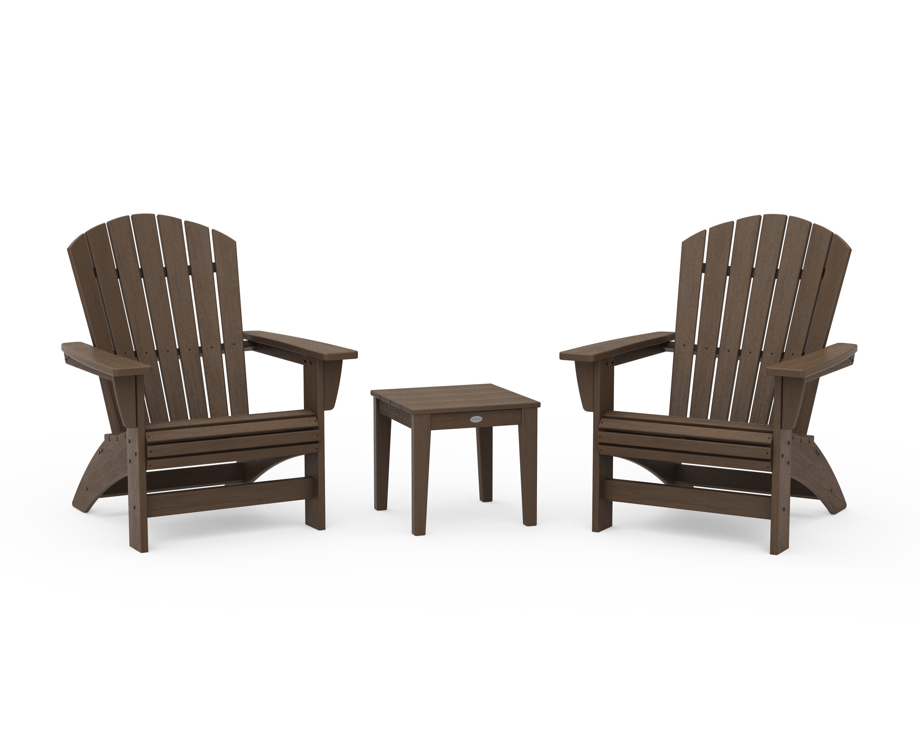 3-Piece Nautical Grand Adirondack Set in Kona