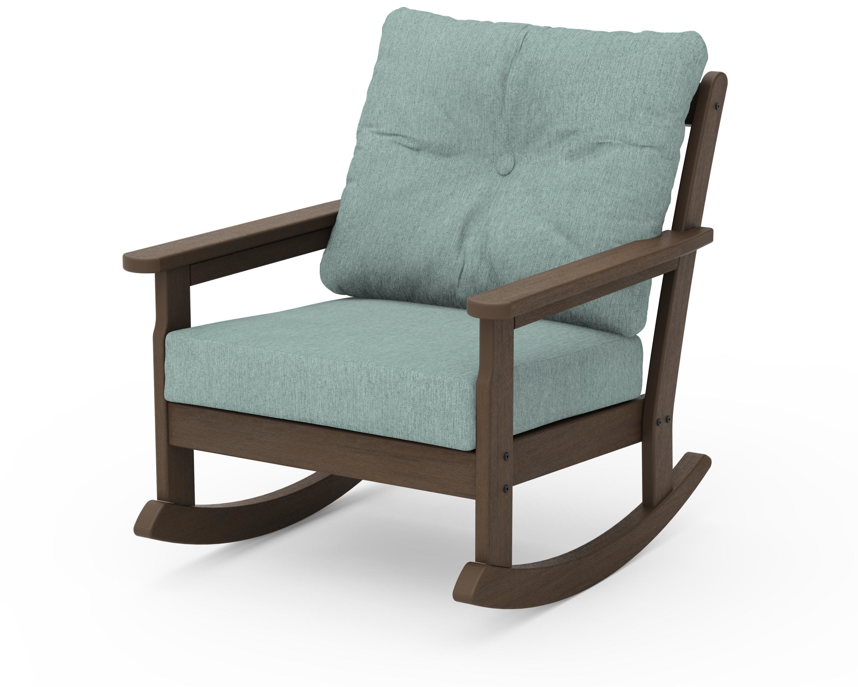 Vineyard Deep Seating Rocking Chair in Kona / Glacier Spa