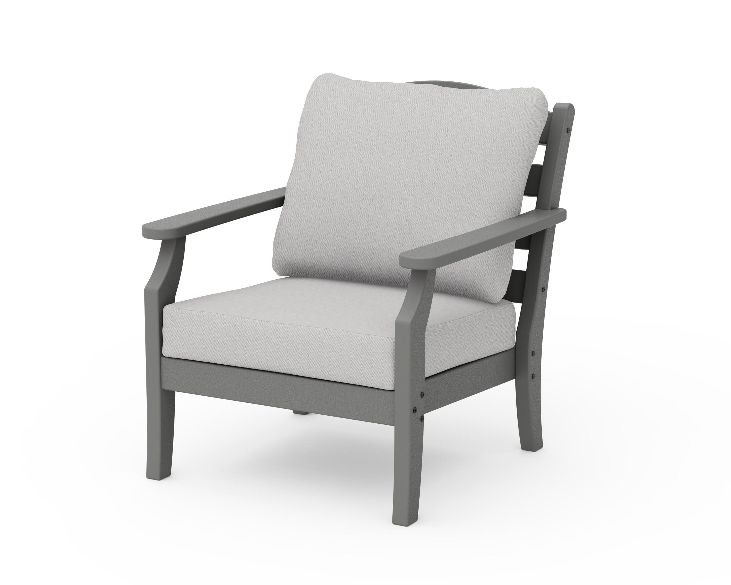 Savannah Deep Seating Chair in Slate Grey / Diamond in the Rough