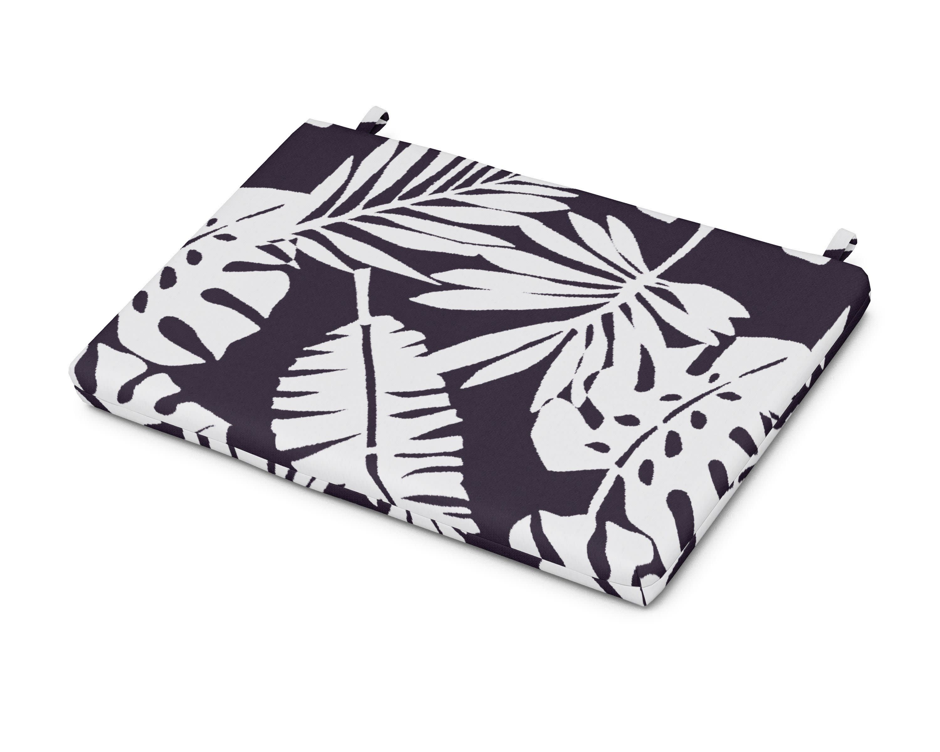 Eastport Lounge Chair Cushion in Leaf Navy
