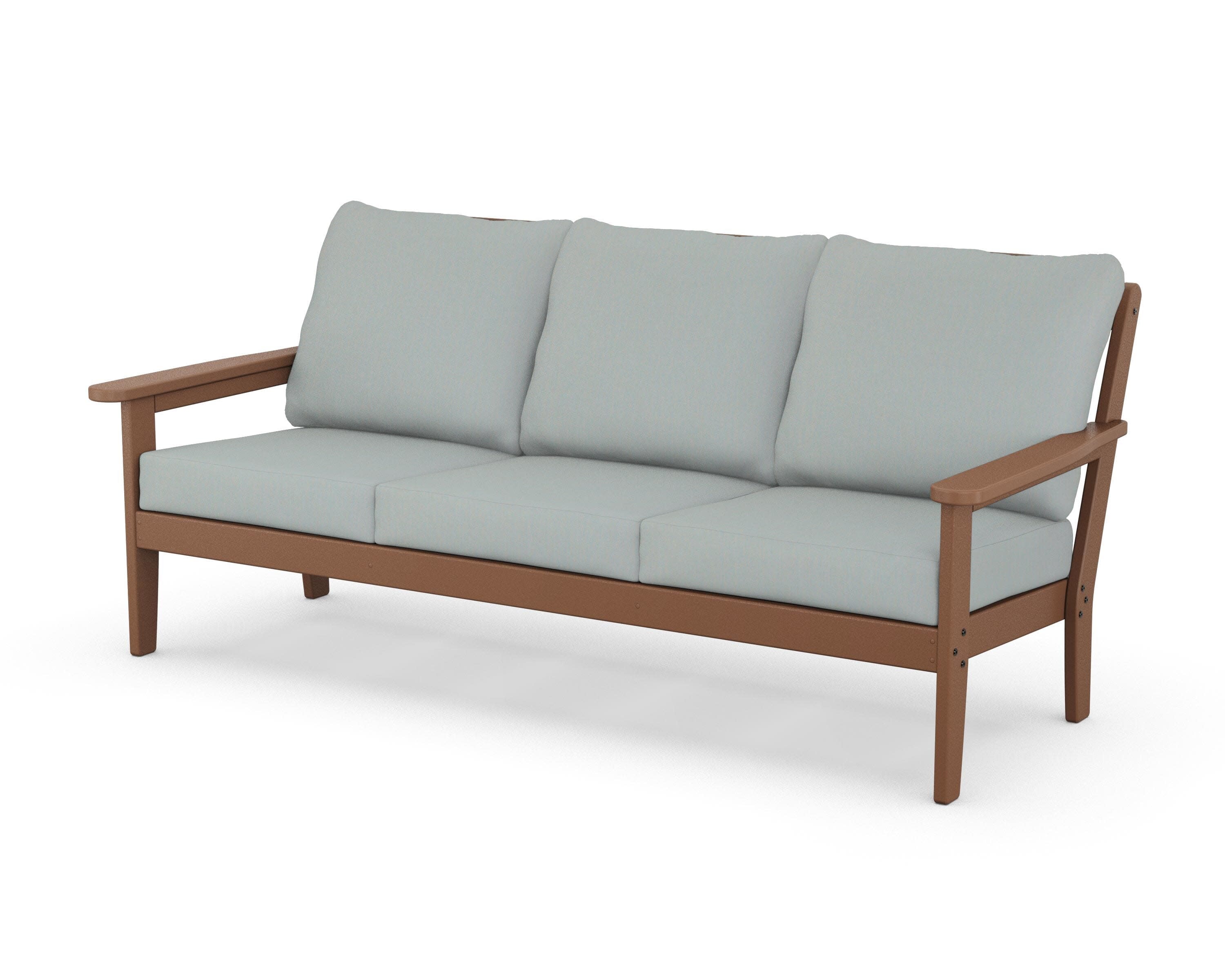 Cottage Deep Seating Sofa in Teak / Spa