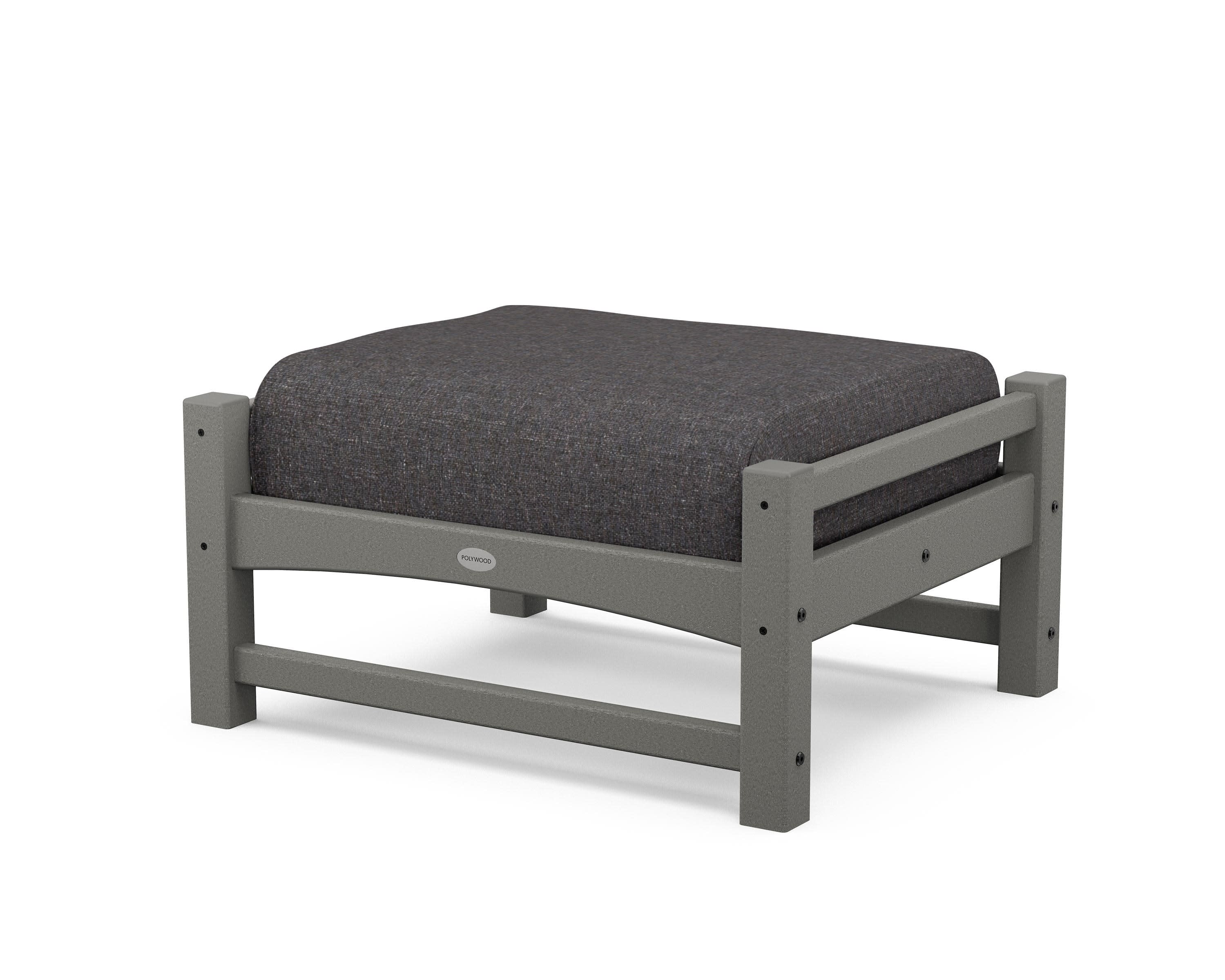 Club Ottoman in Slate Grey / Ash Charcoal