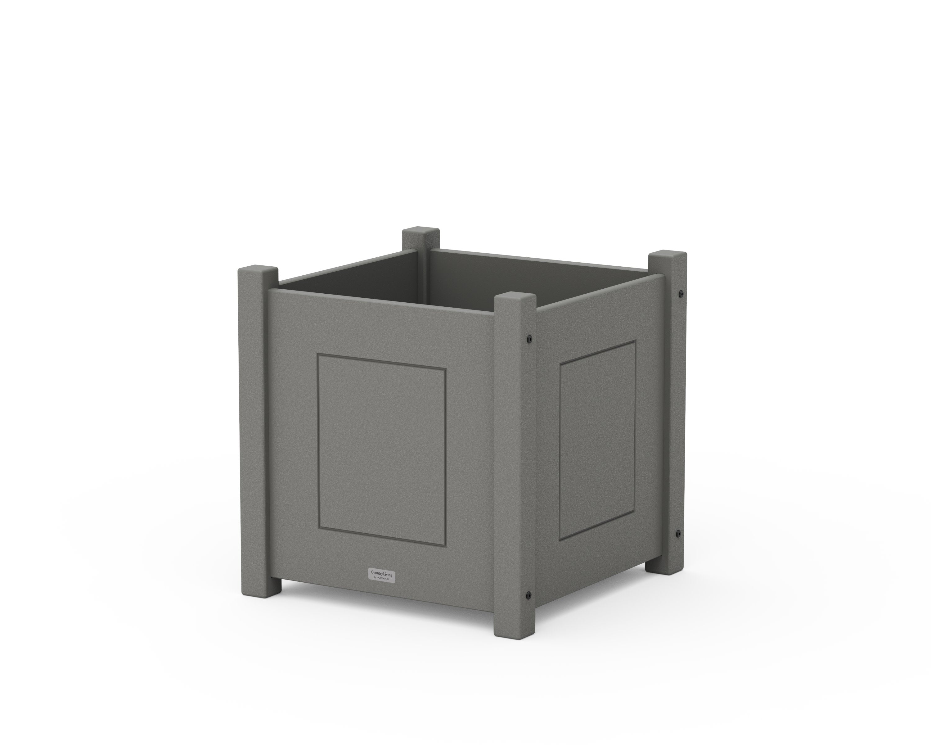 Country Living Large Square Planter Box in Slate Grey