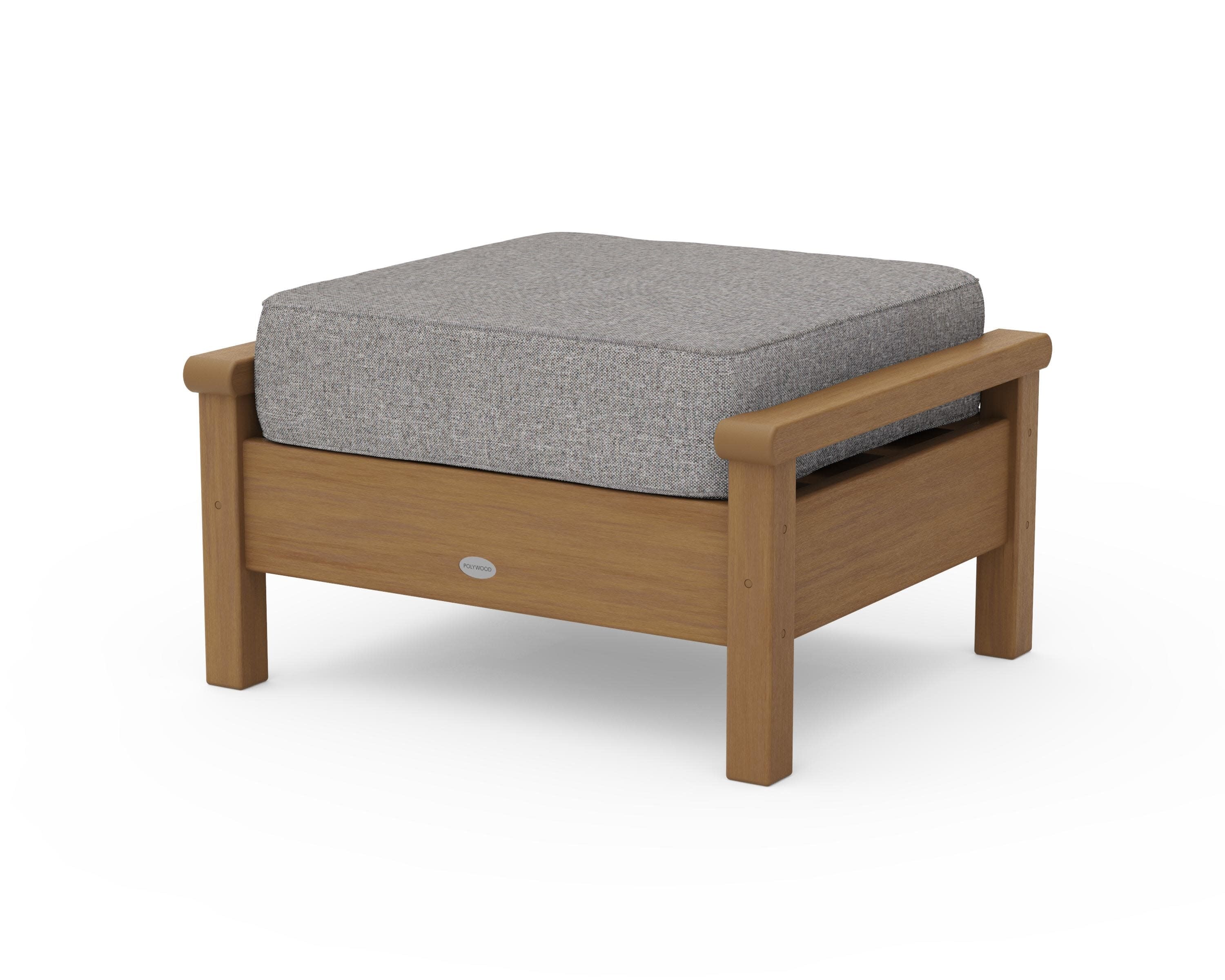 Harbour Deep Seating Ottoman in Natural / Grey Mist