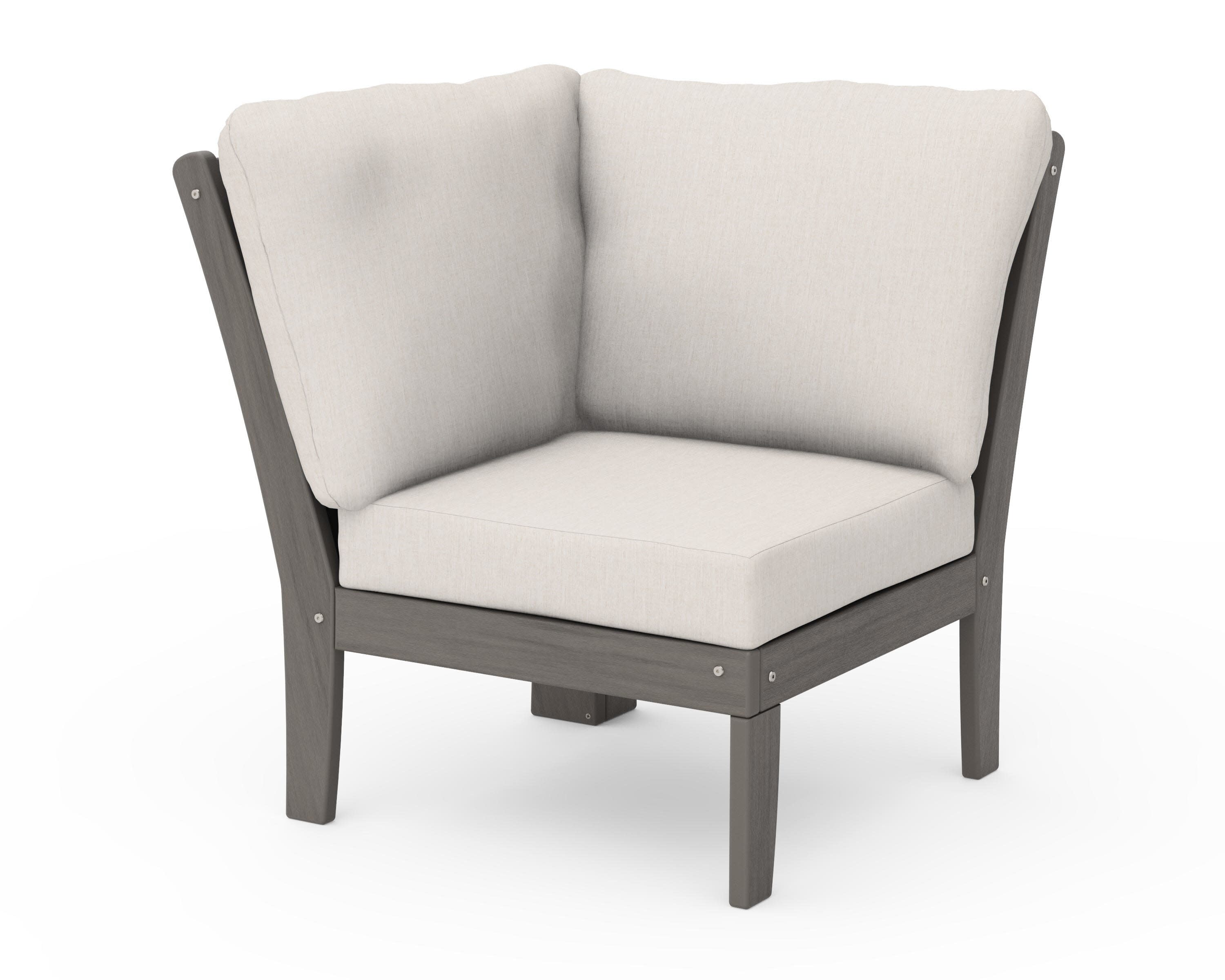 Braxton Modular Corner Chair in Driftwood / Cast Ash