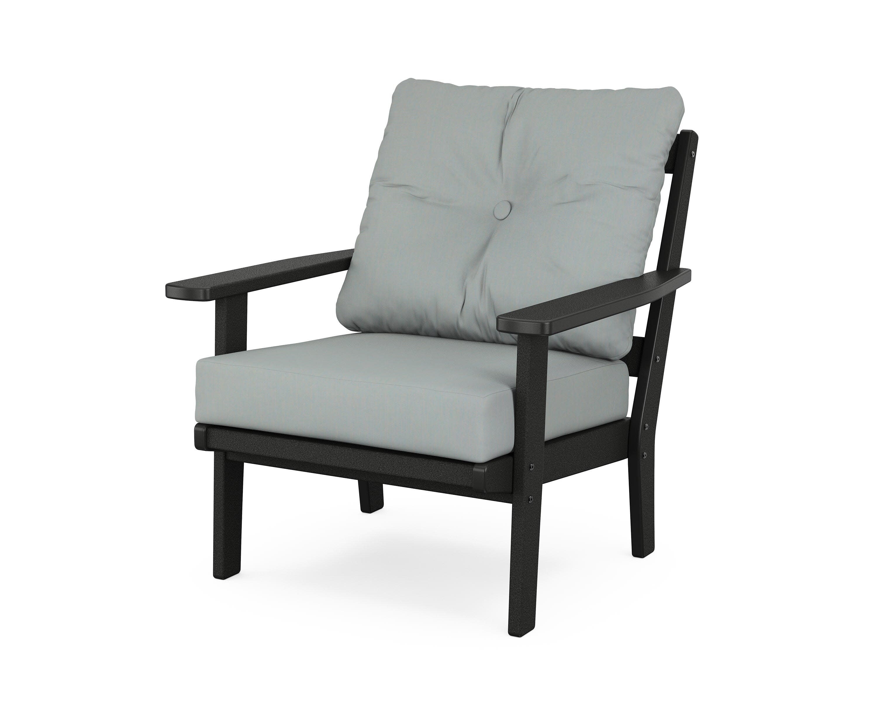 Prairie Deep Seating Chair in Black / Spa