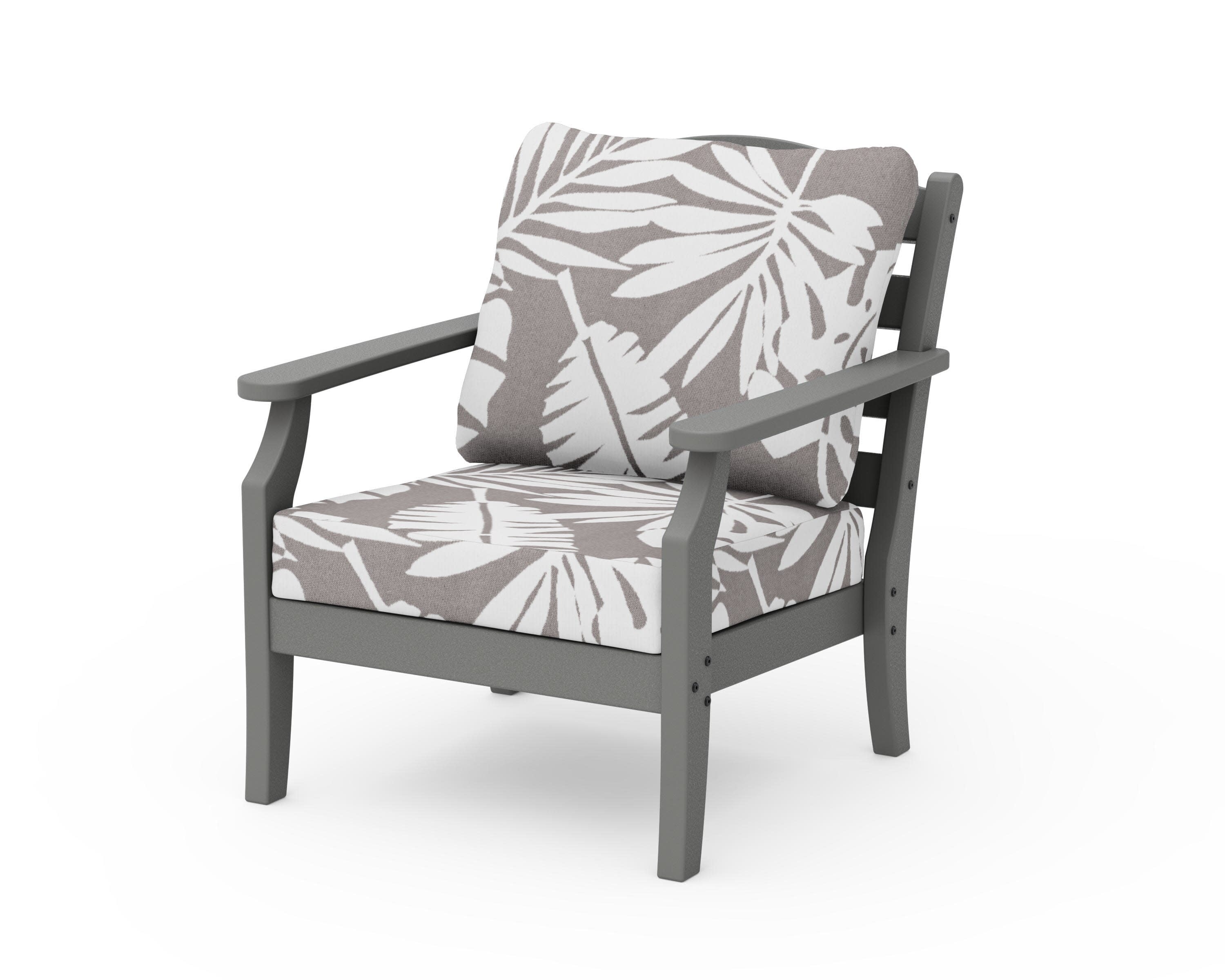 Savannah Deep Seating Chair in Slate Grey / Leaf Grey Mist
