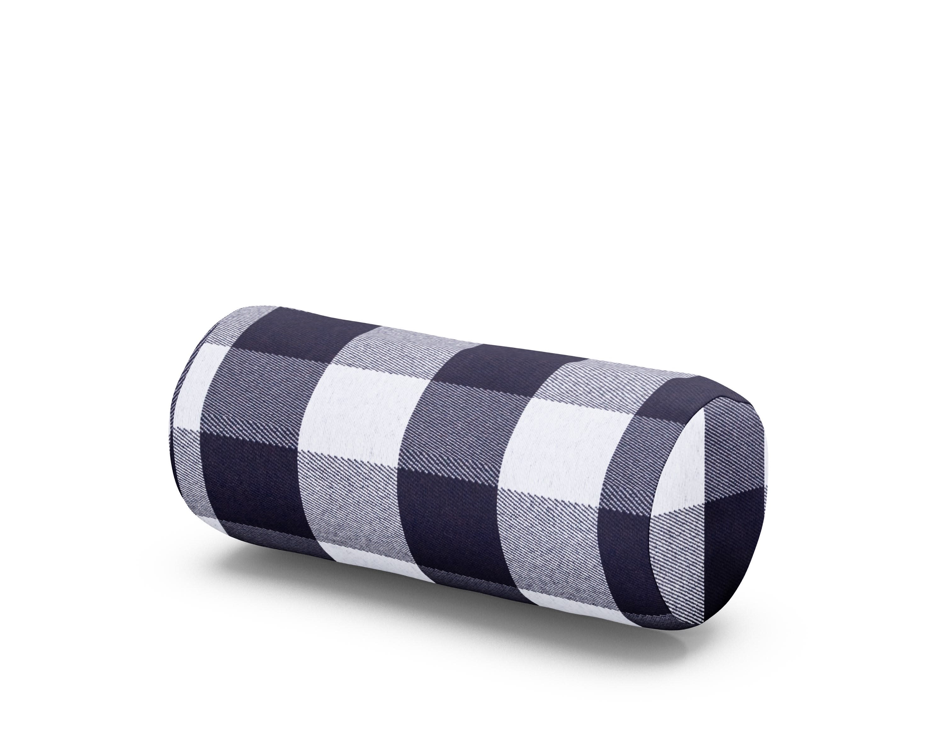 Headrest Pillow - One Strap in Buffalo Plaid Navy