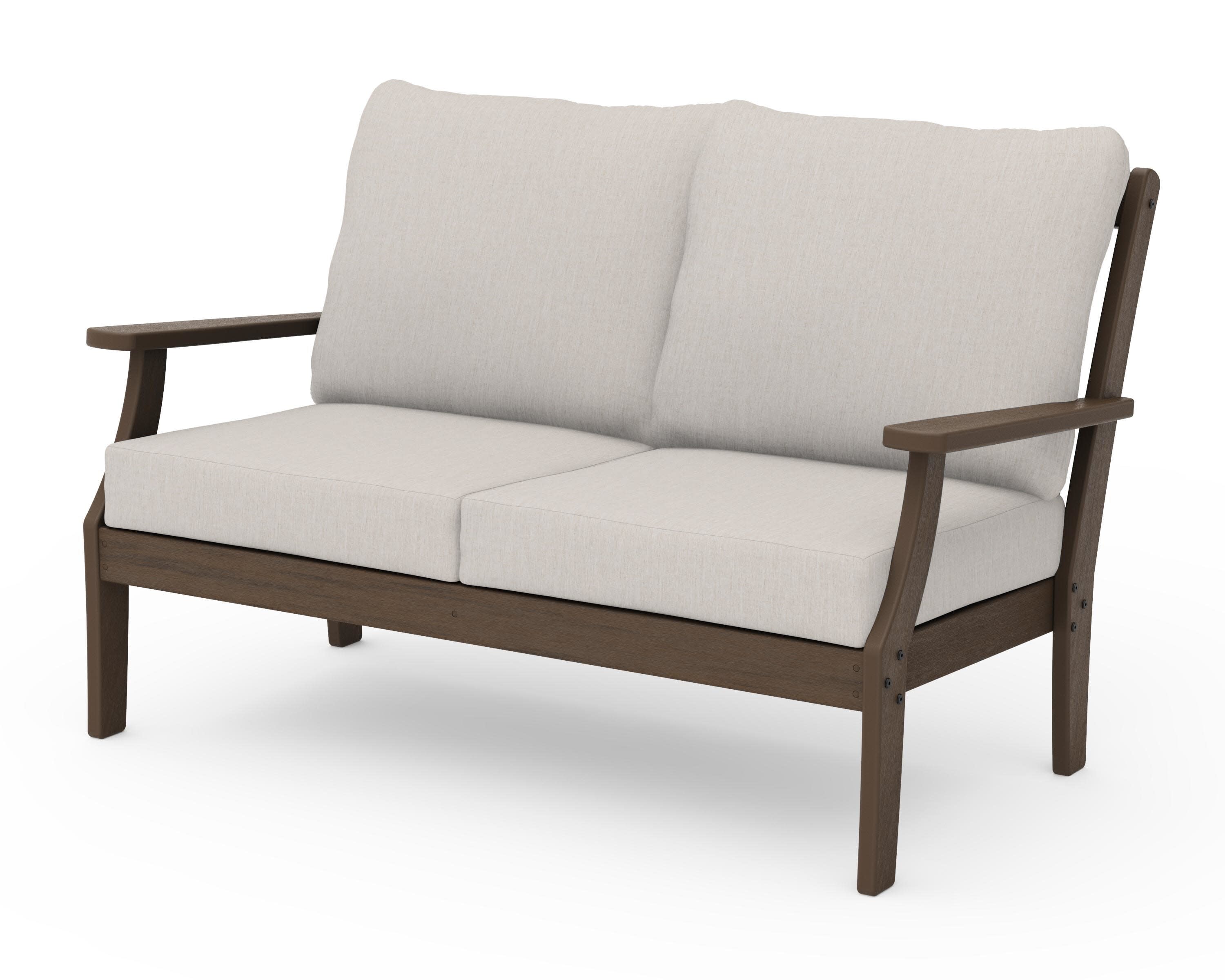 Braxton Deep Seating Loveseat in Kona / Cast Ash