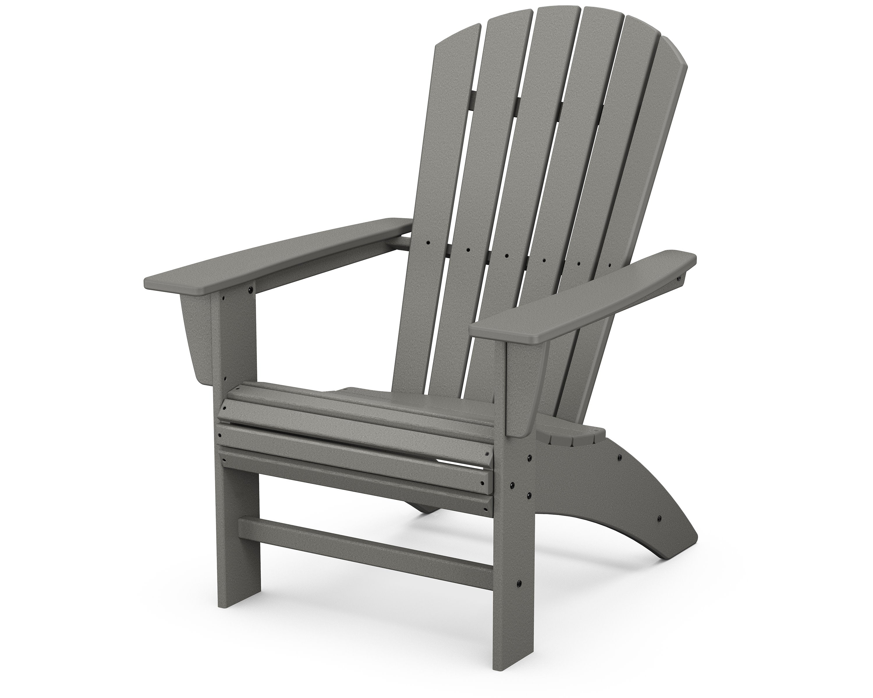 Nautical Curveback Adirondack Chair in Slate Grey