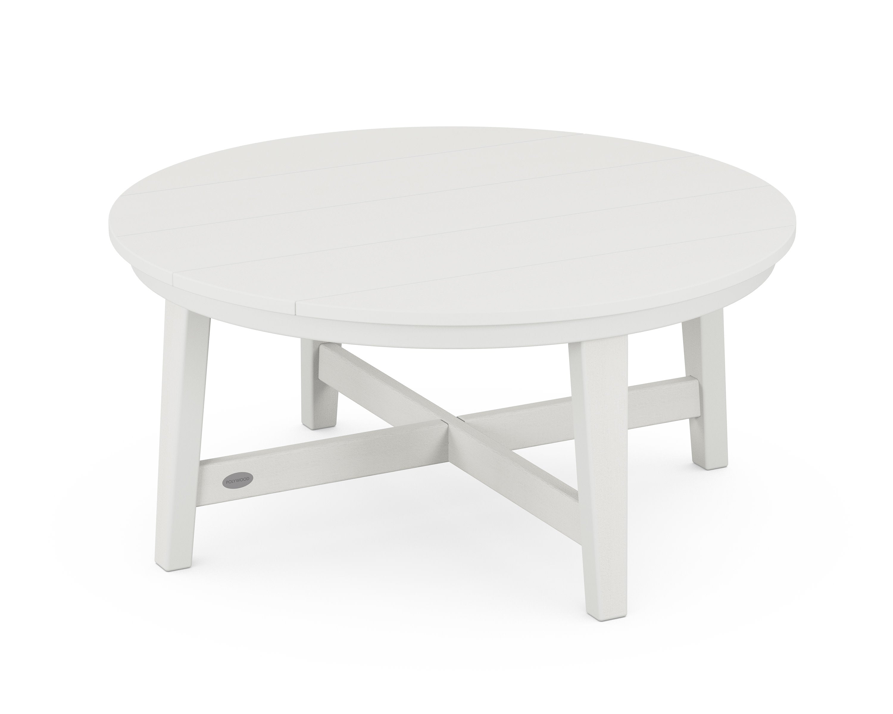Newport 36" Round Coffee Table in Vintage White