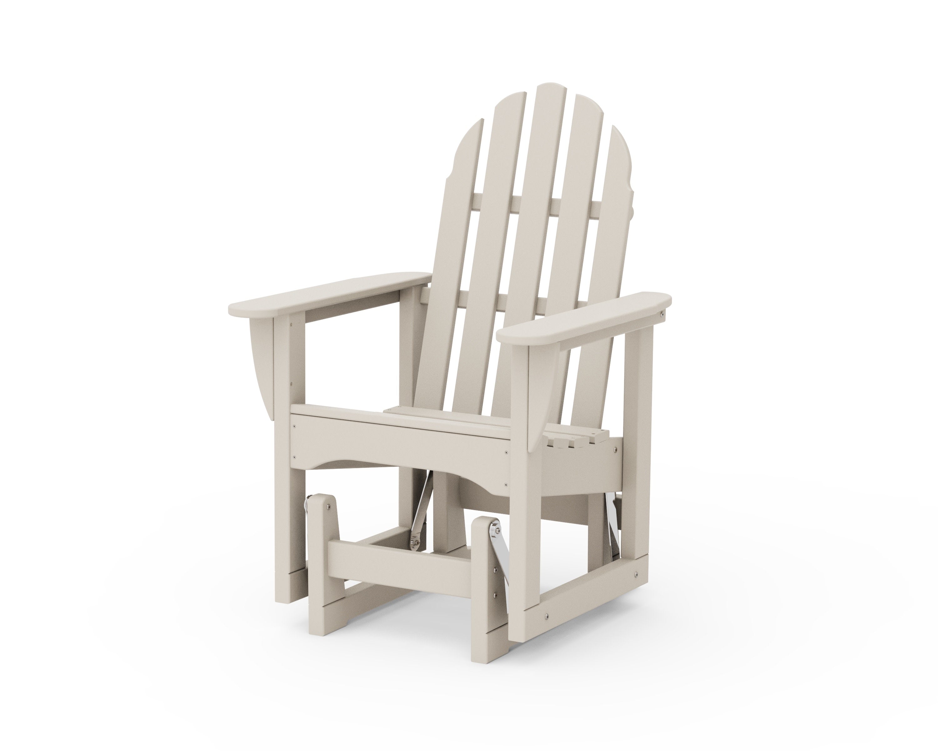 Classic Adirondack Glider Chair in Sand