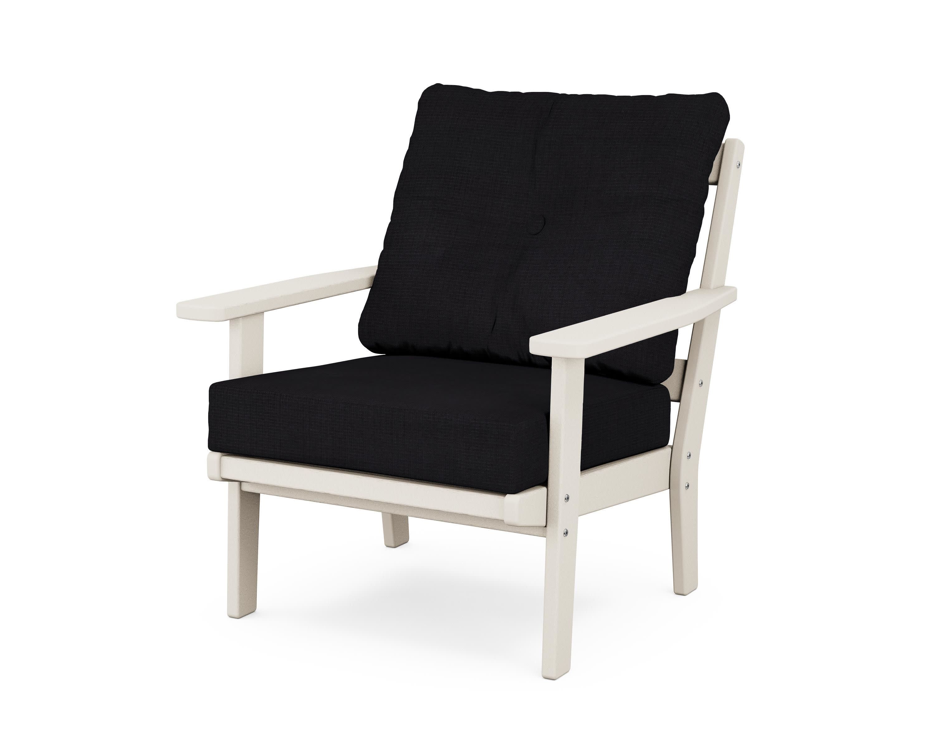 Oxford Deep Seating Chair in Sand / Midnight Linen