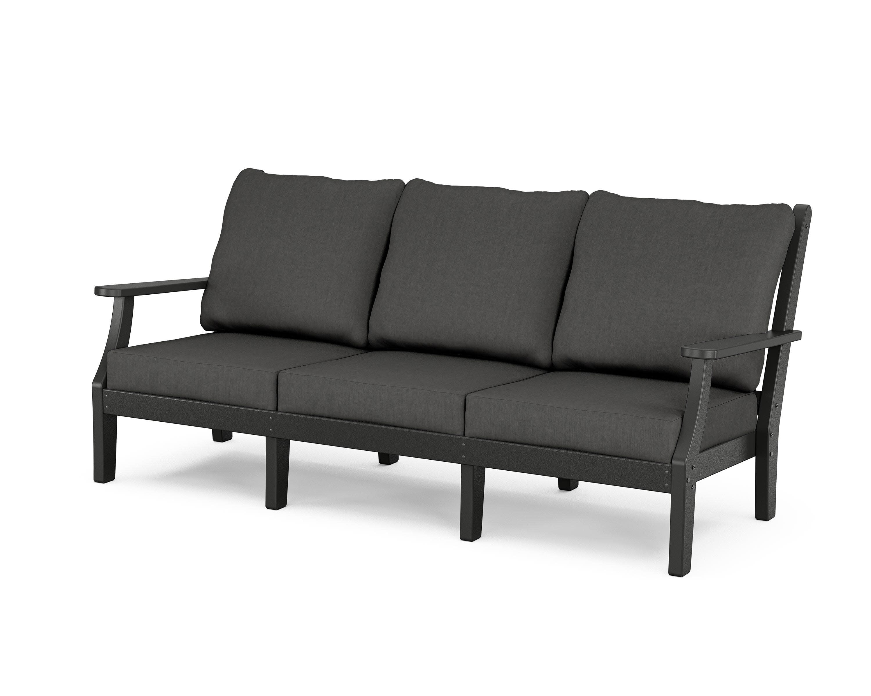 Wovendale Deep Seating Sofa in Black / Spectrum Carbon