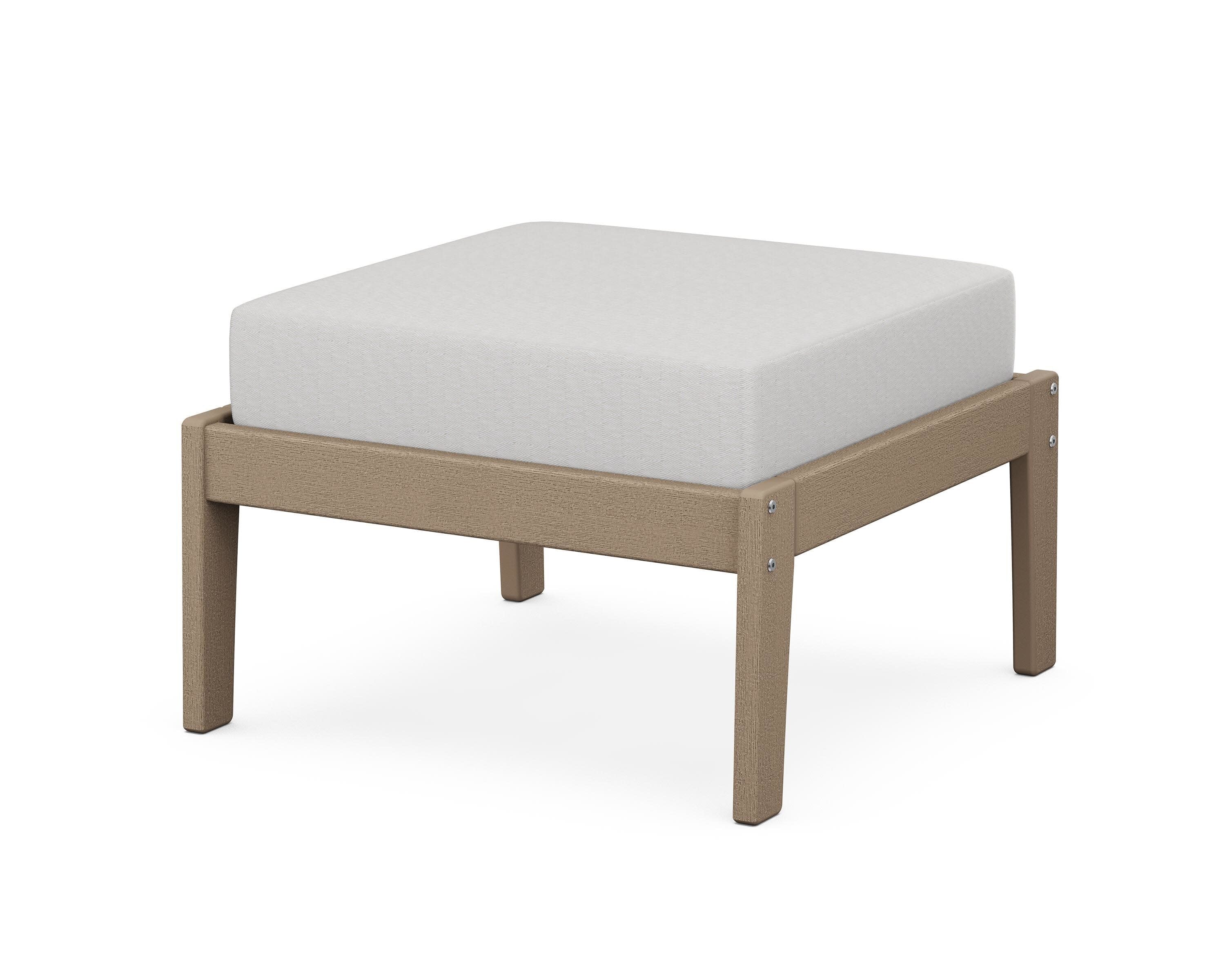 Deep Seating Ottoman in Vintage Sahara / Diamond in the Rough