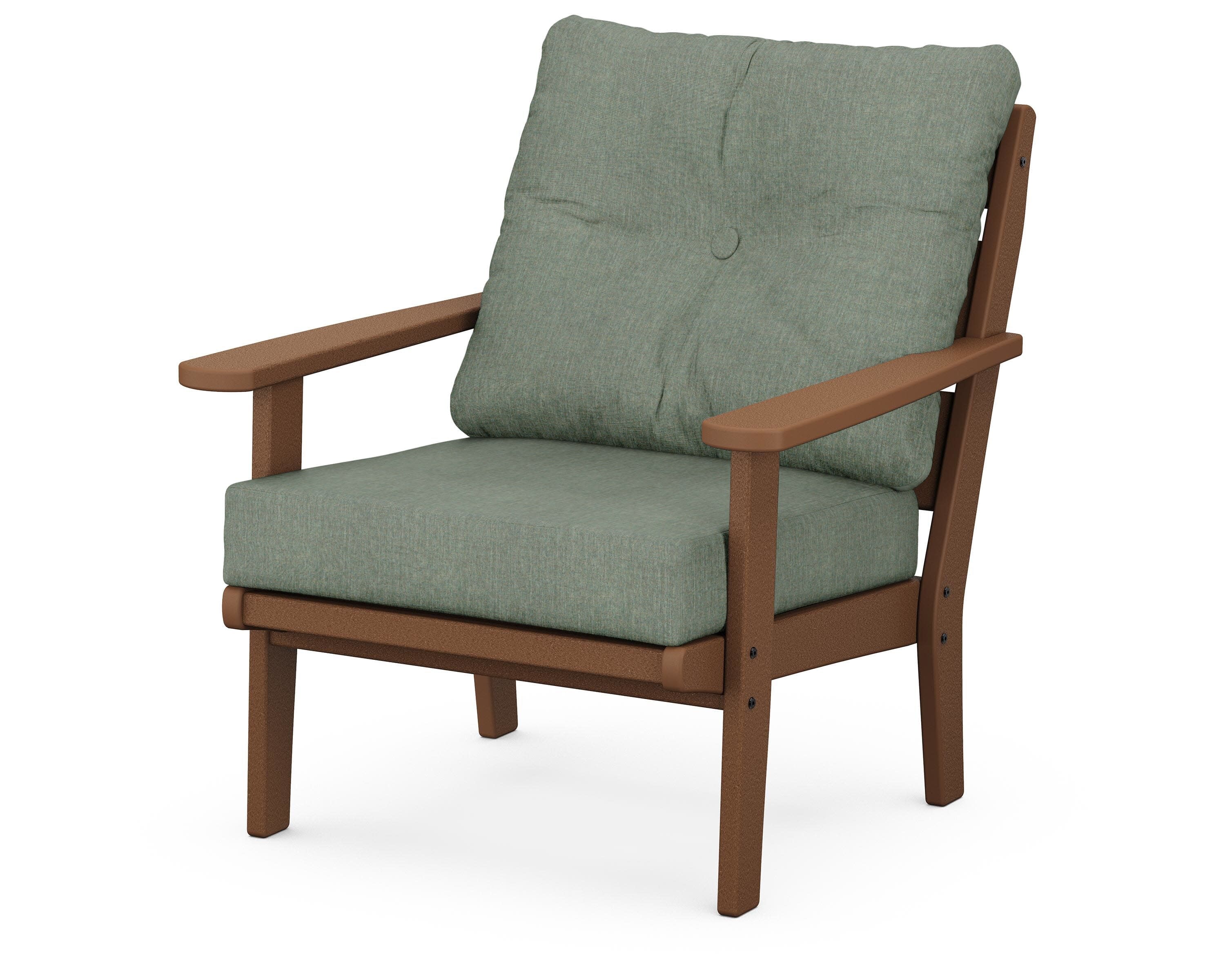 Lakeside Deep Seating Chair in Teak / Cast Sage