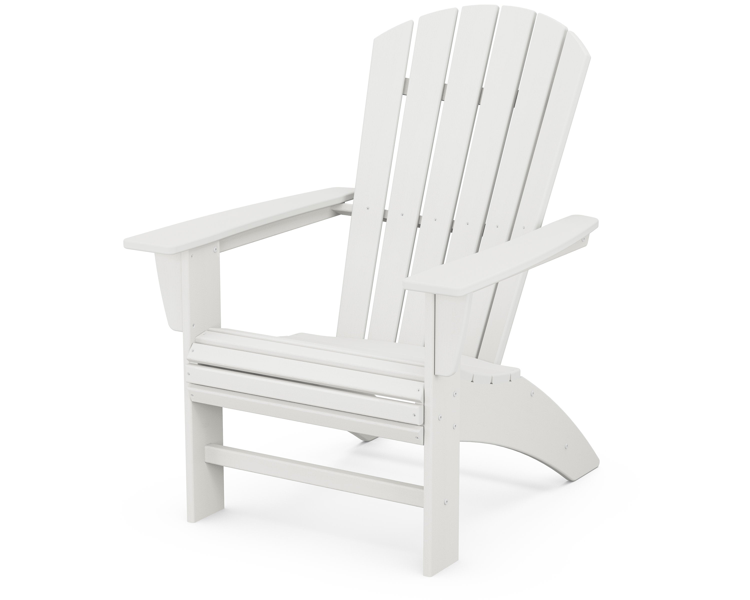 Nautical Curveback Adirondack Chair in Vintage White