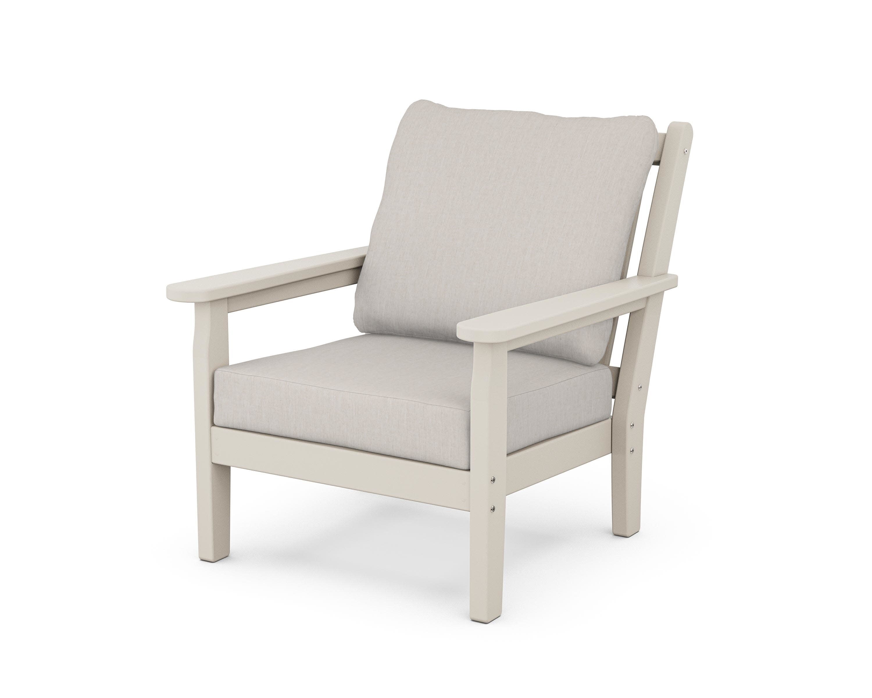 Chippendale Deep Seating Chair in Sand / Cast Ash