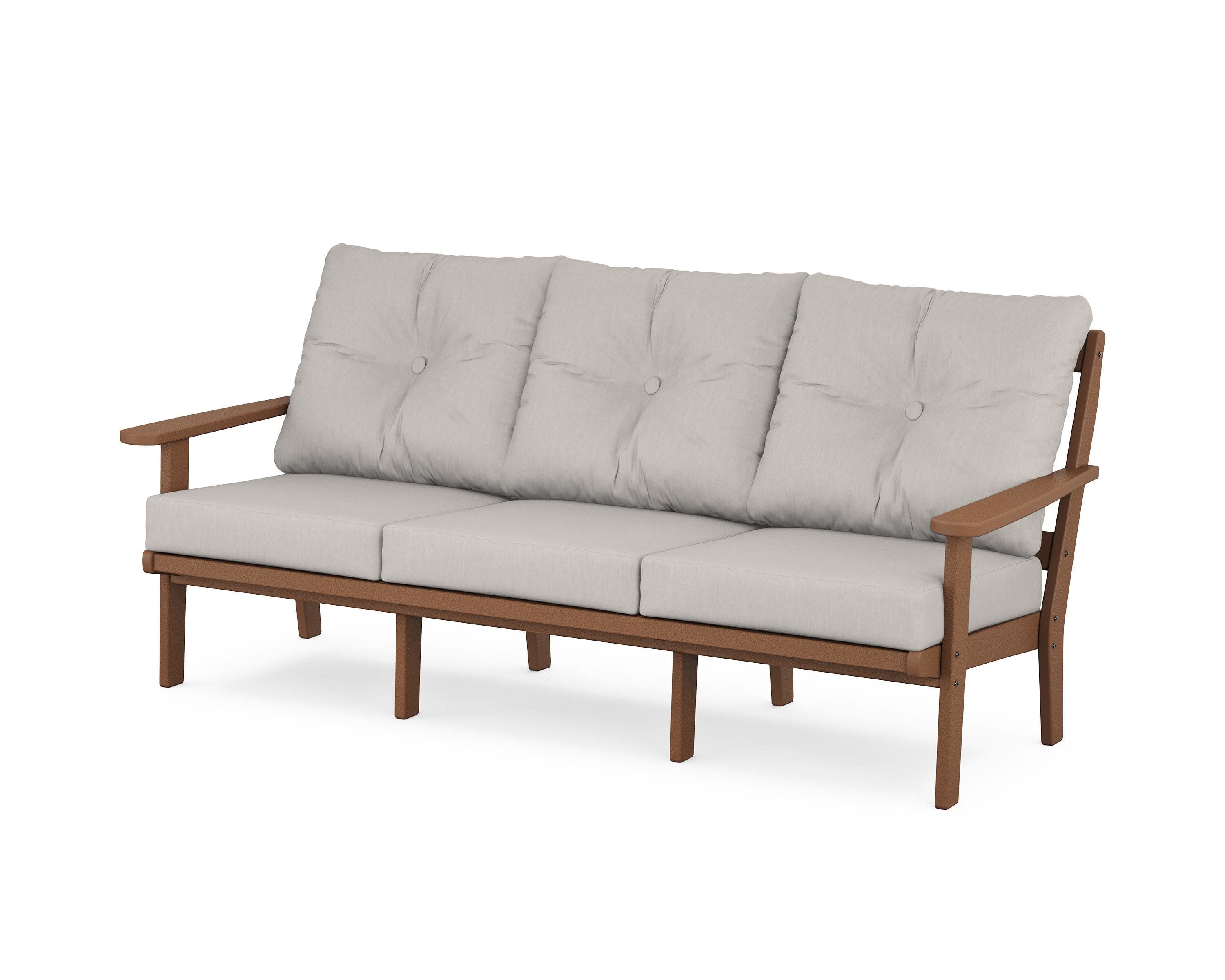 Mission Deep Seating Sofa in Teak / Cast Ash