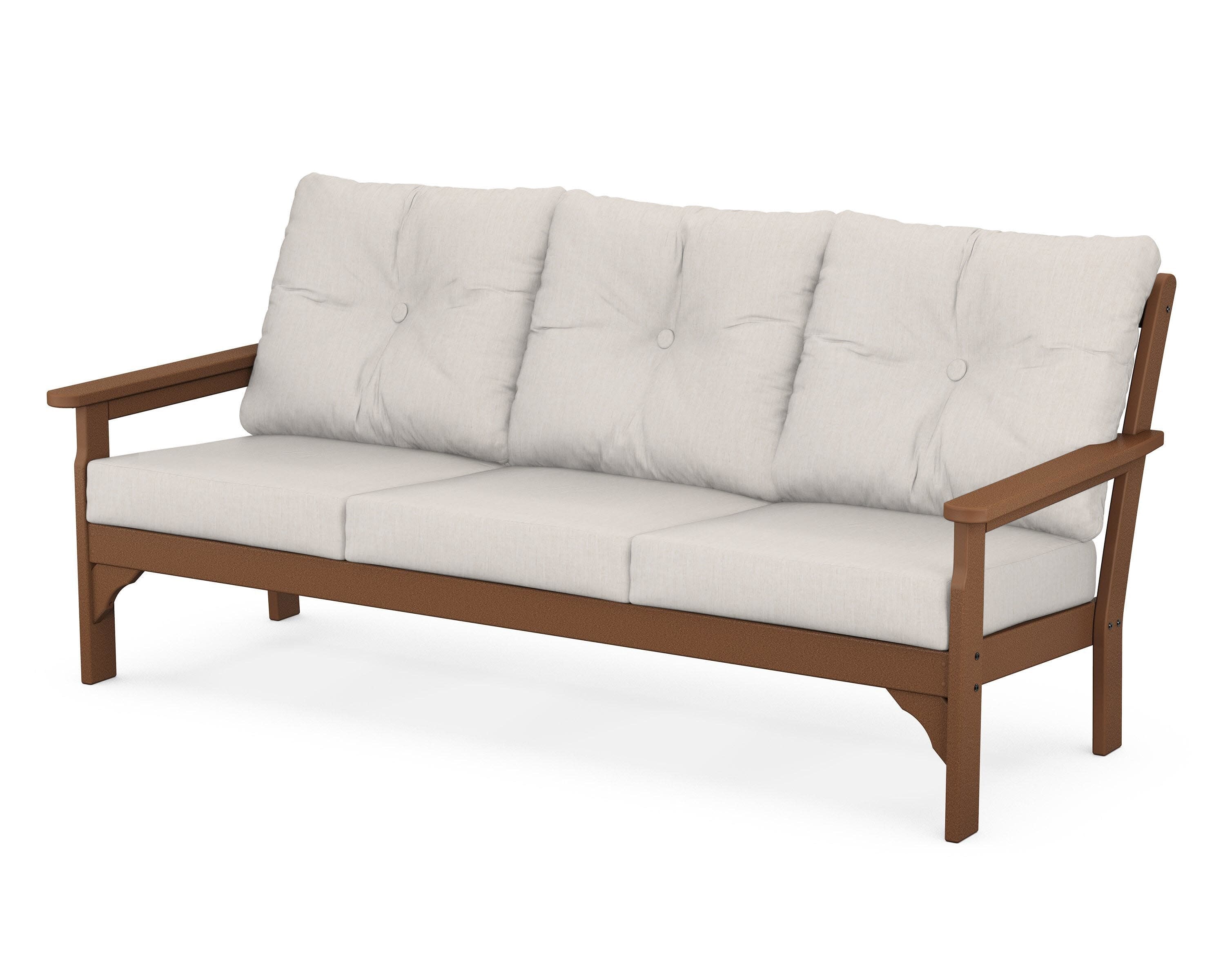 Vineyard Deep Seating Sofa in Teak / Cast Ash