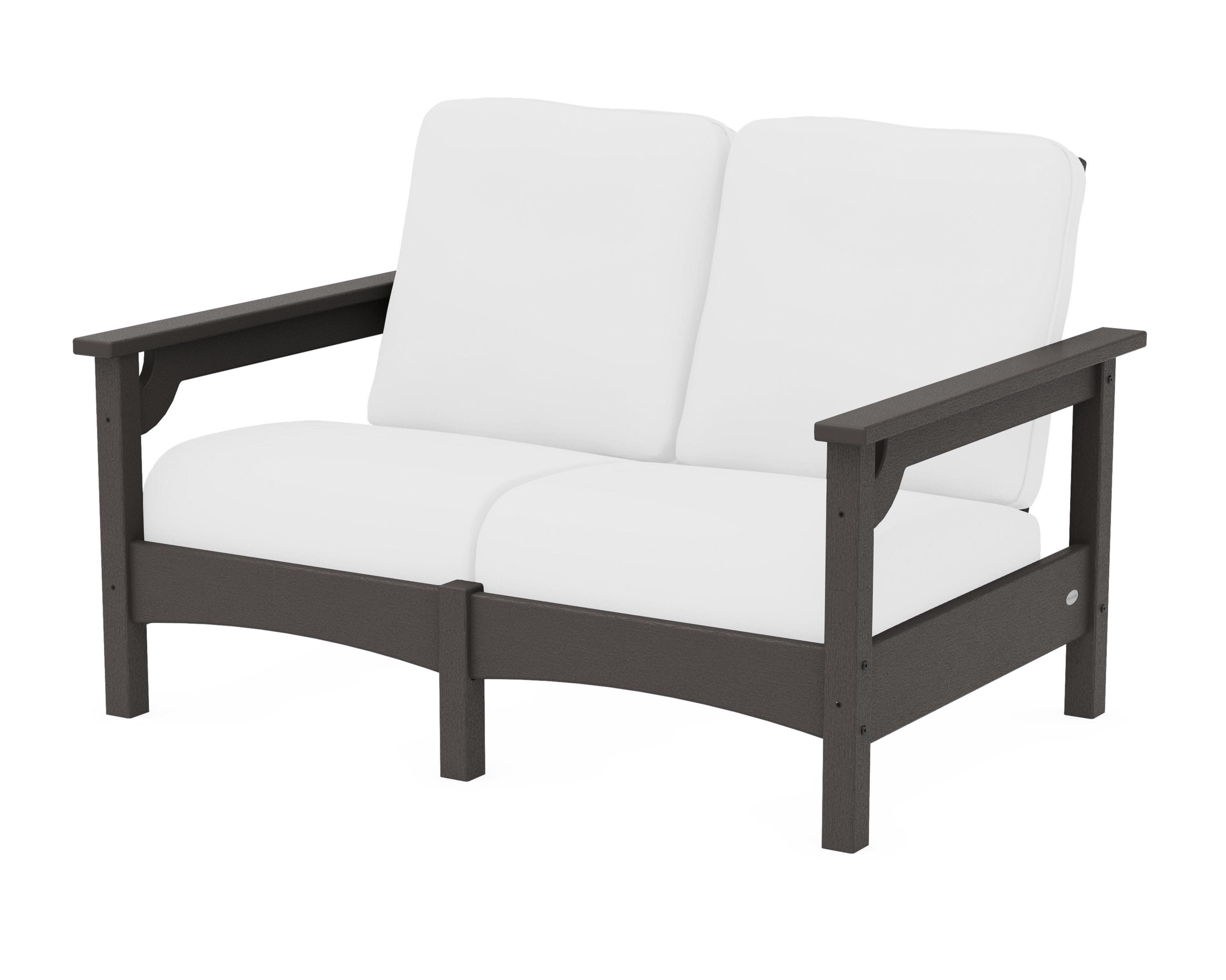 Club Loveseat in Vintage Coffee / Natural