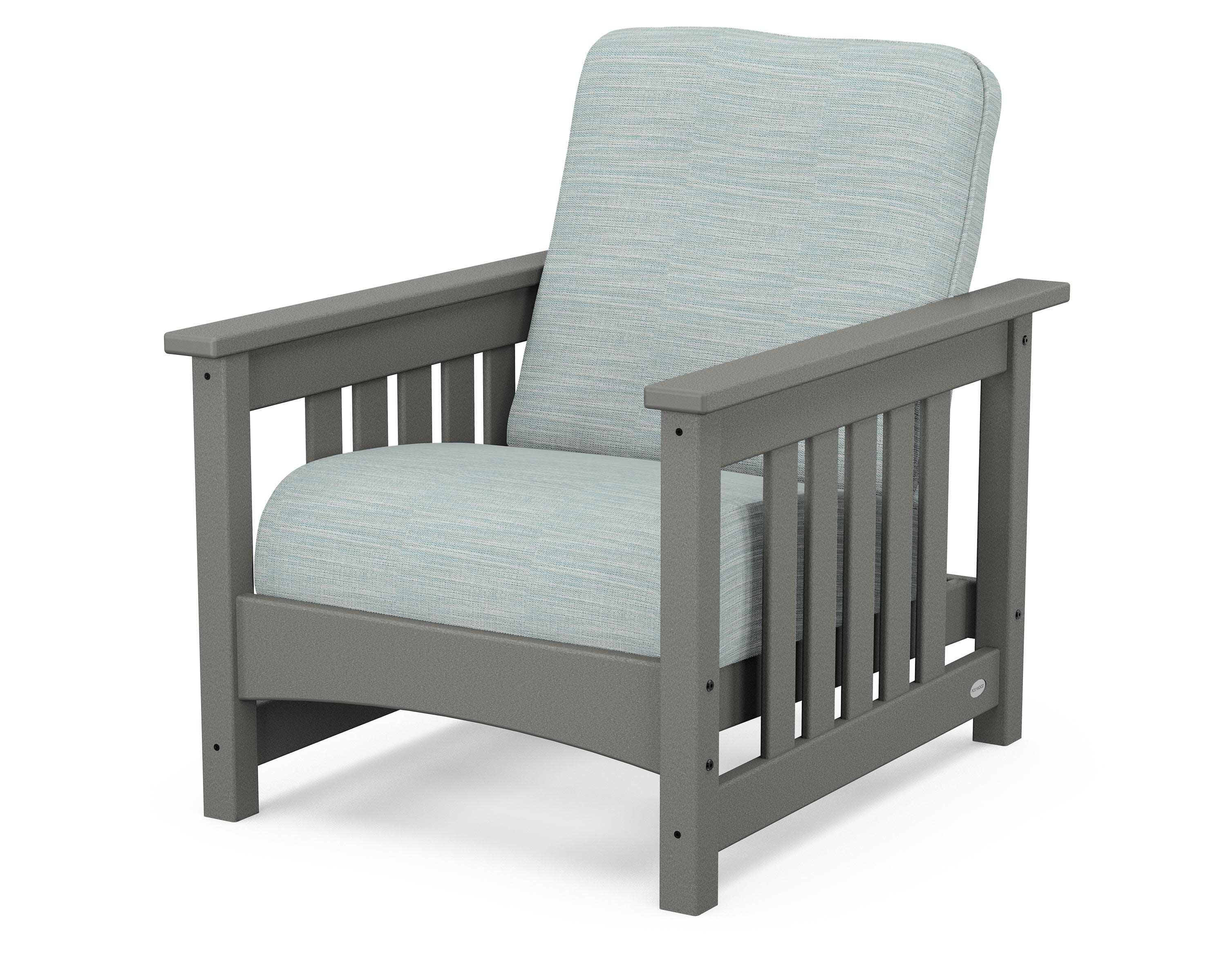Club Mission Chair in Slate Grey / Soothe Mist