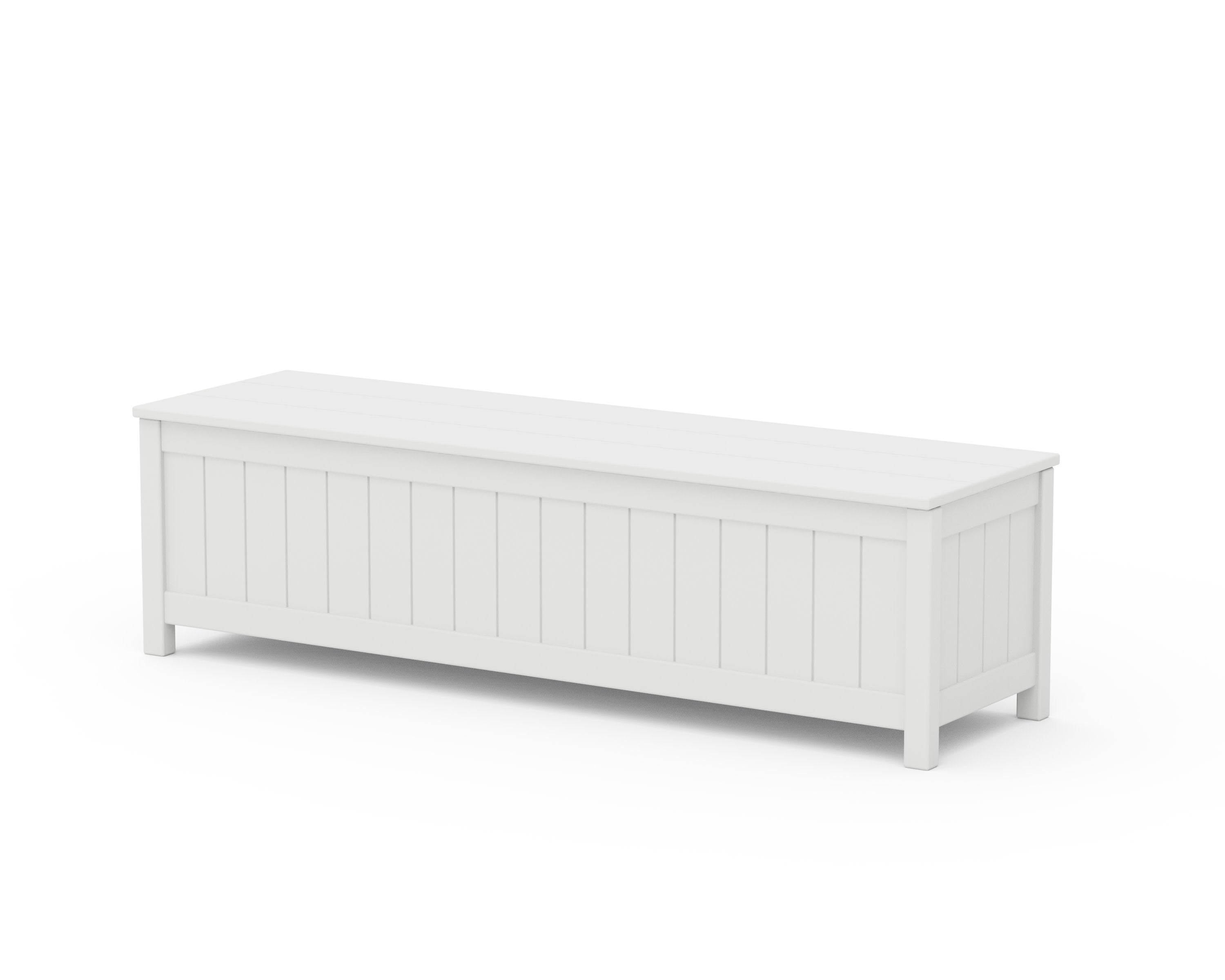 Vineyard 60" Storage Bench in White