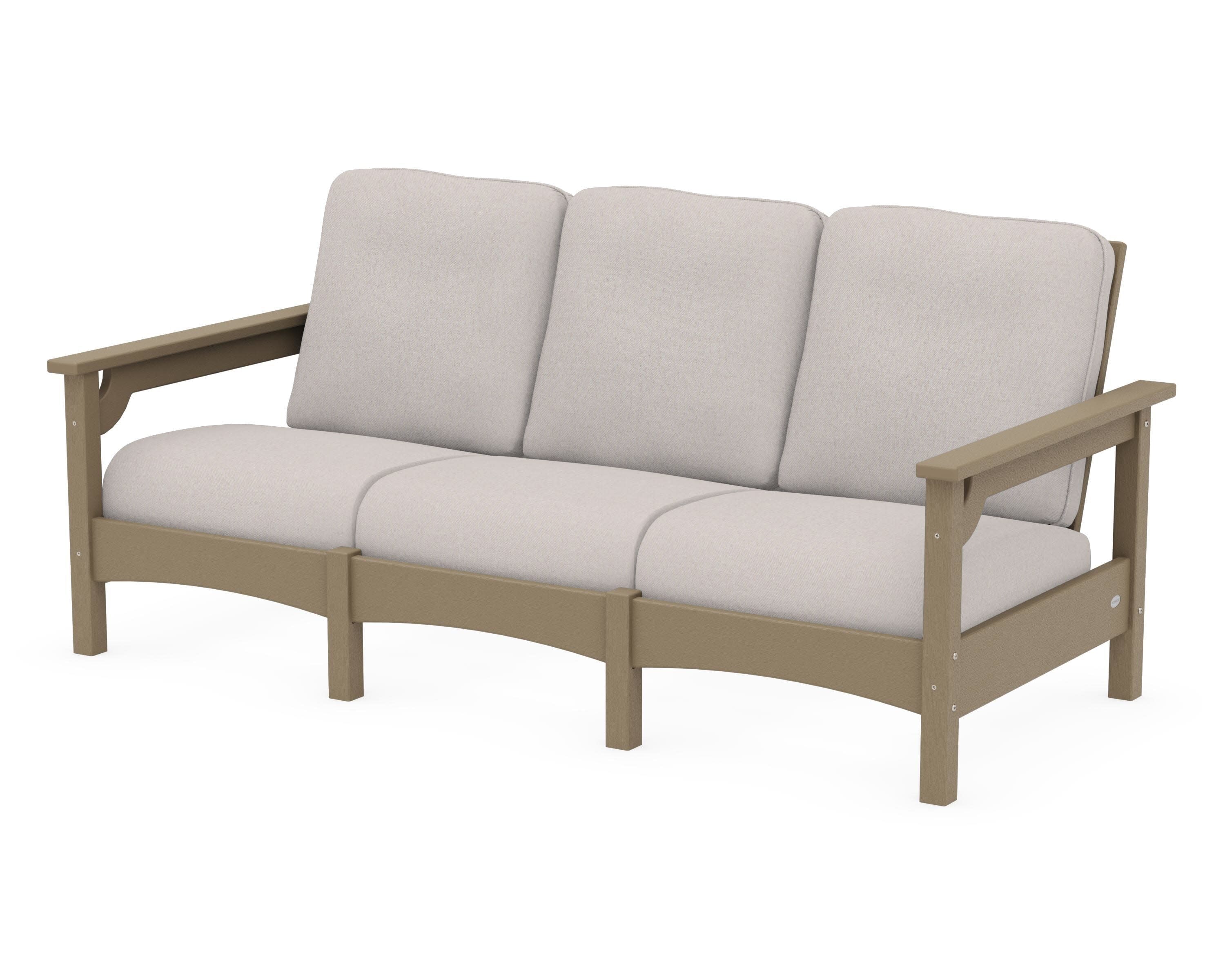 Club Sofa in Vintage Sahara / Dune Burlap