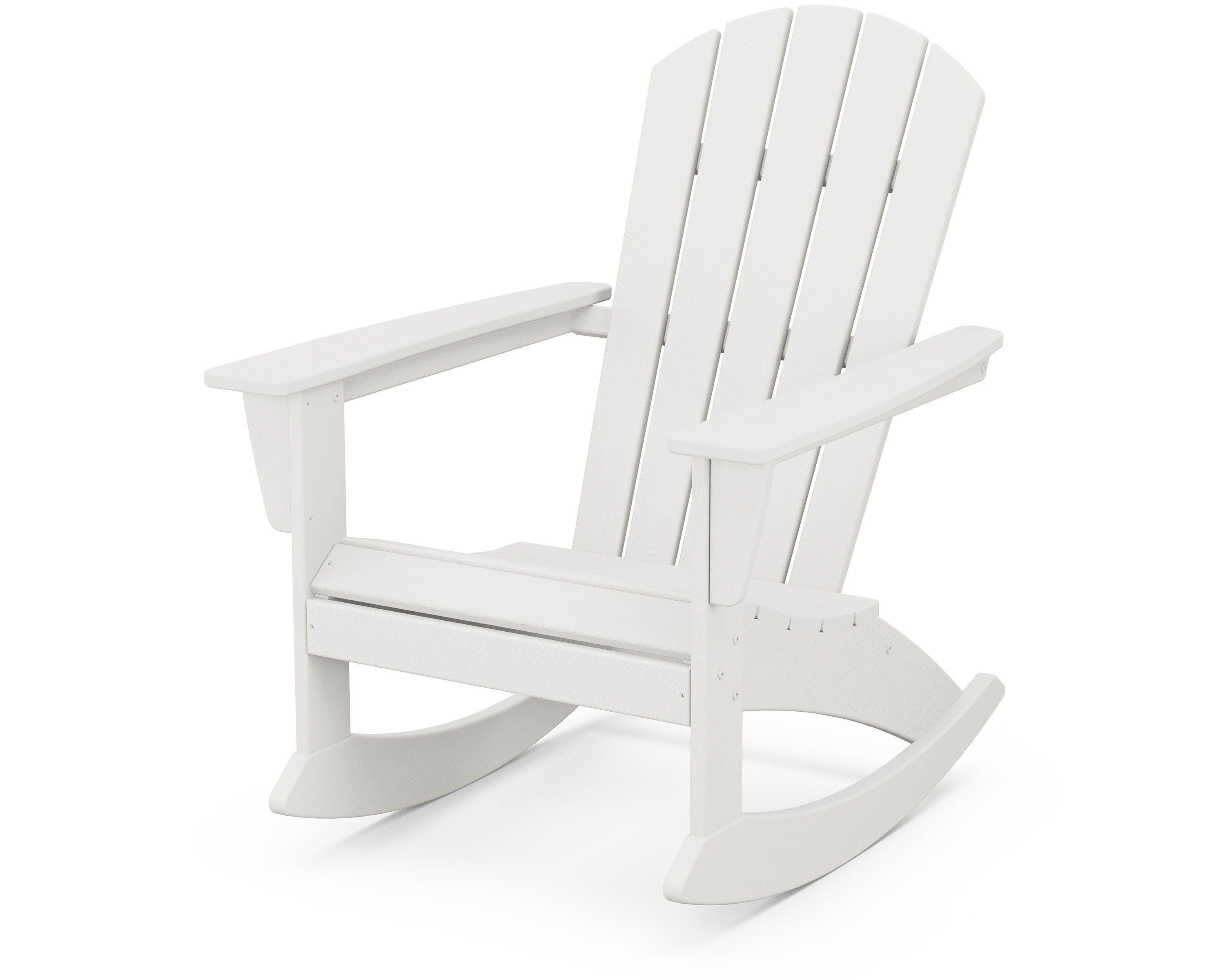 Nautical Adirondack Rocking Chair in Vintage White