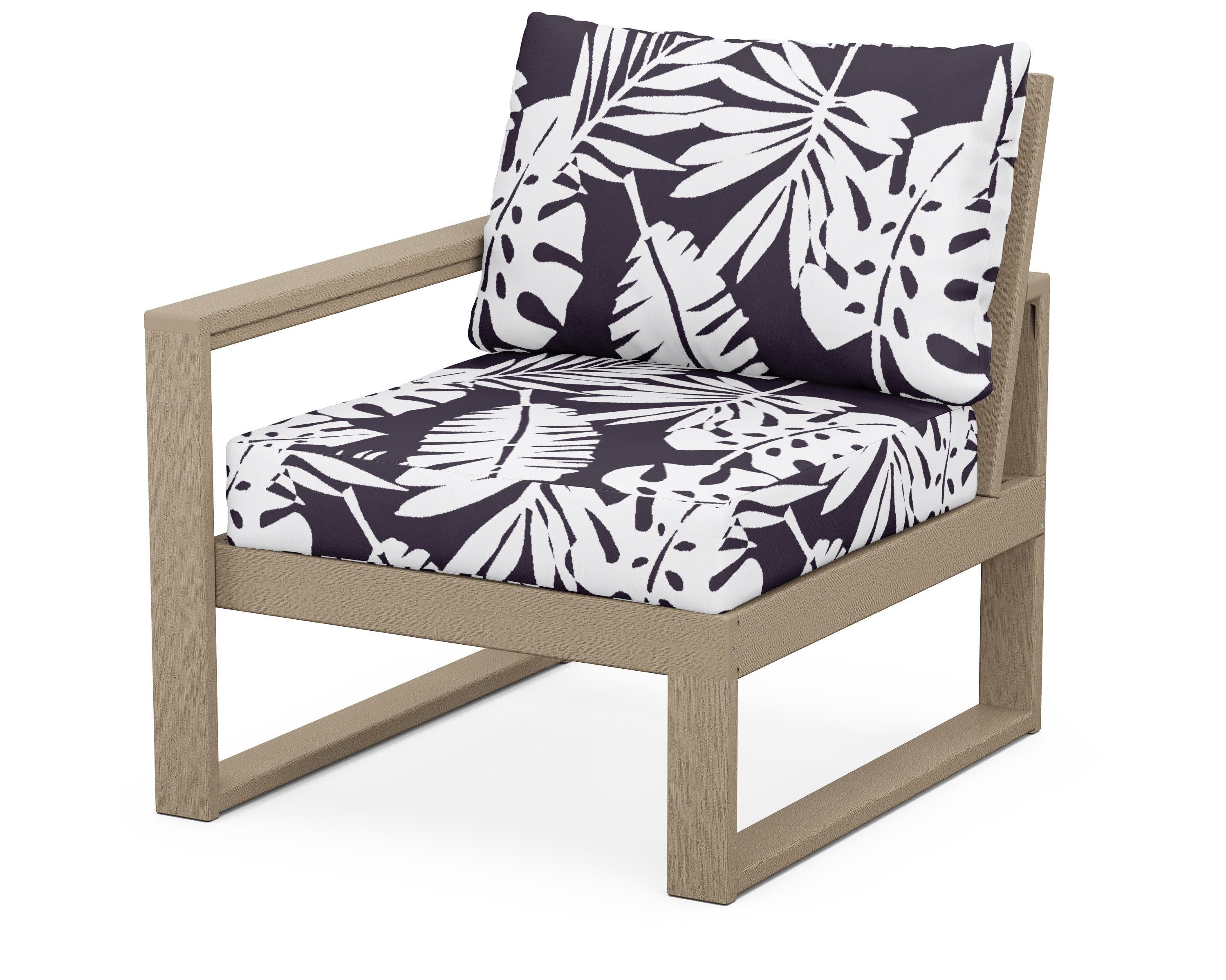 EDGE Modular Left Arm Chair in Vintage Sahara / Leaf Navy