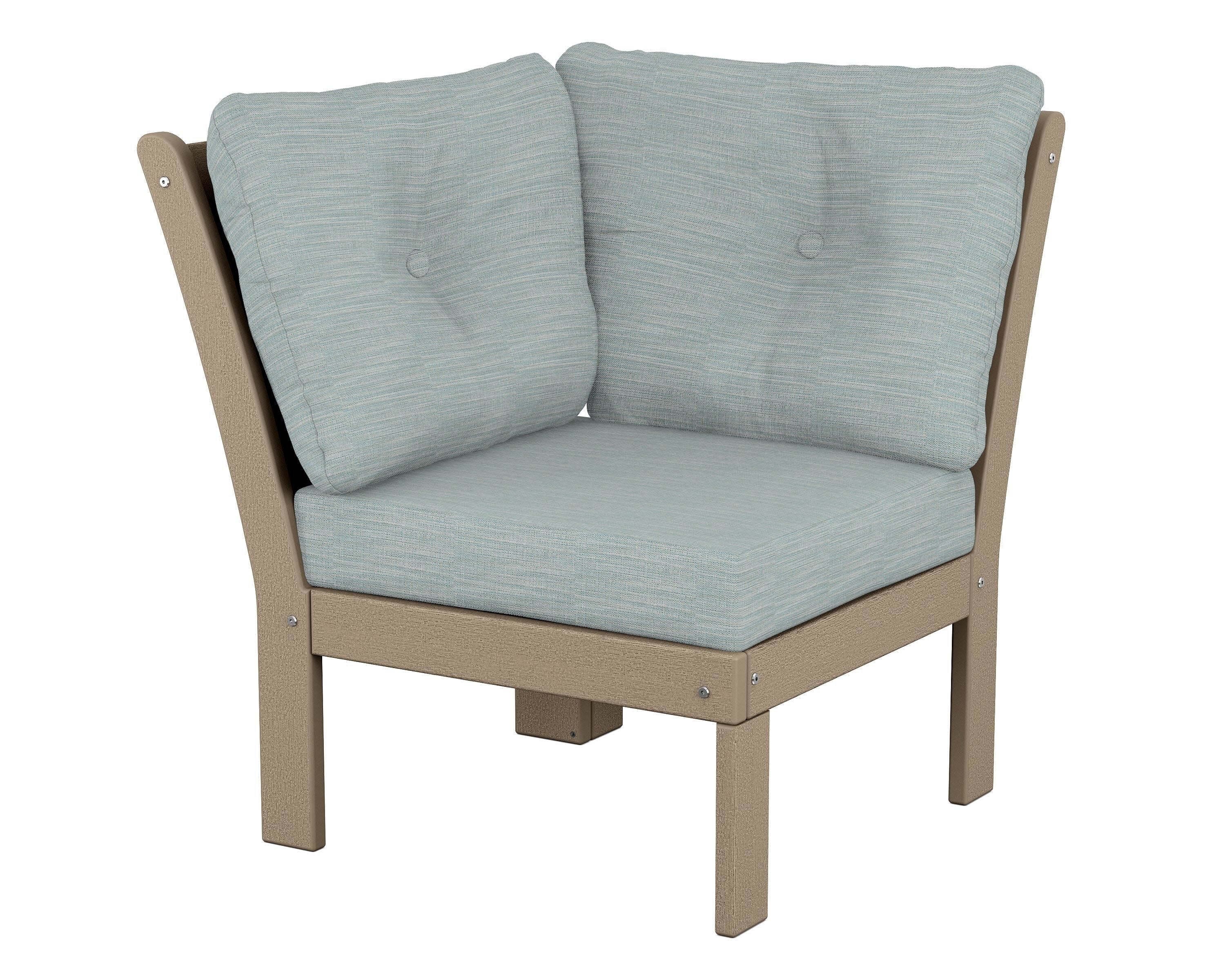 Vineyard Modular Corner Chair in Vintage Sahara / Soothe Mist