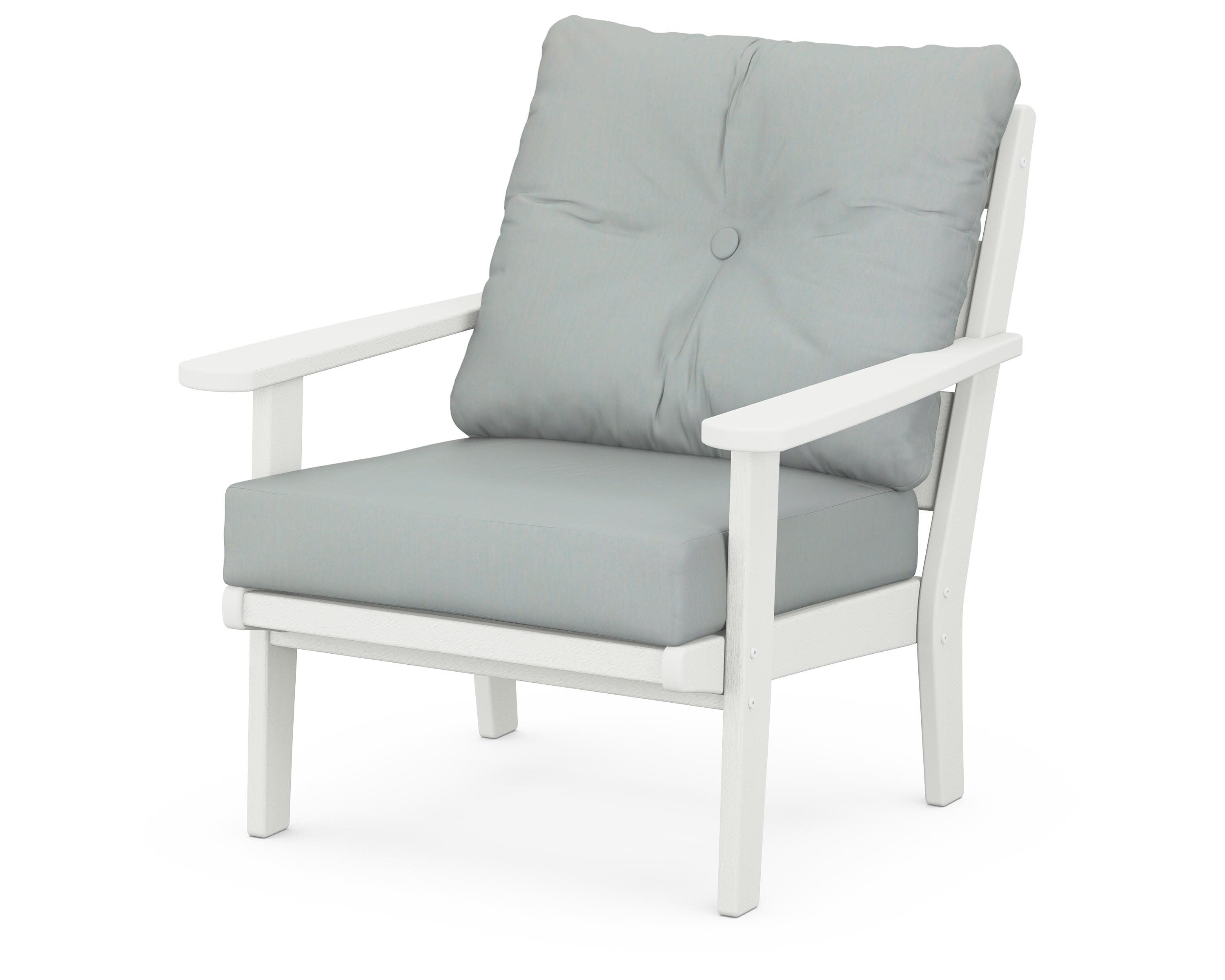 Lakeside Deep Seating Chair in Vintage White / Spa