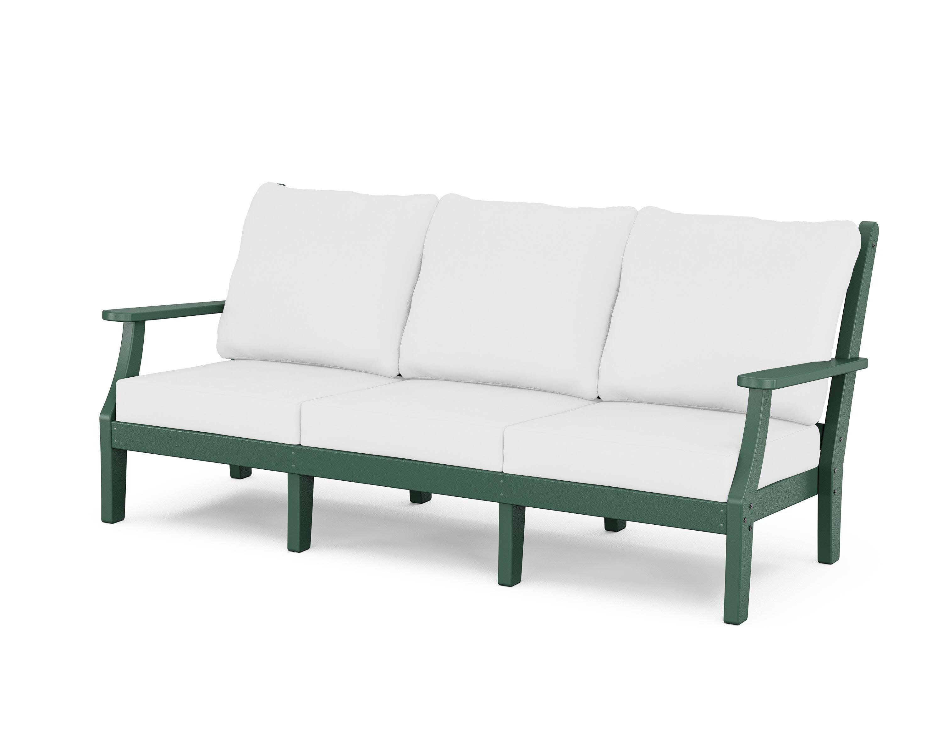 Wovendale Deep Seating Sofa in Green / Natural