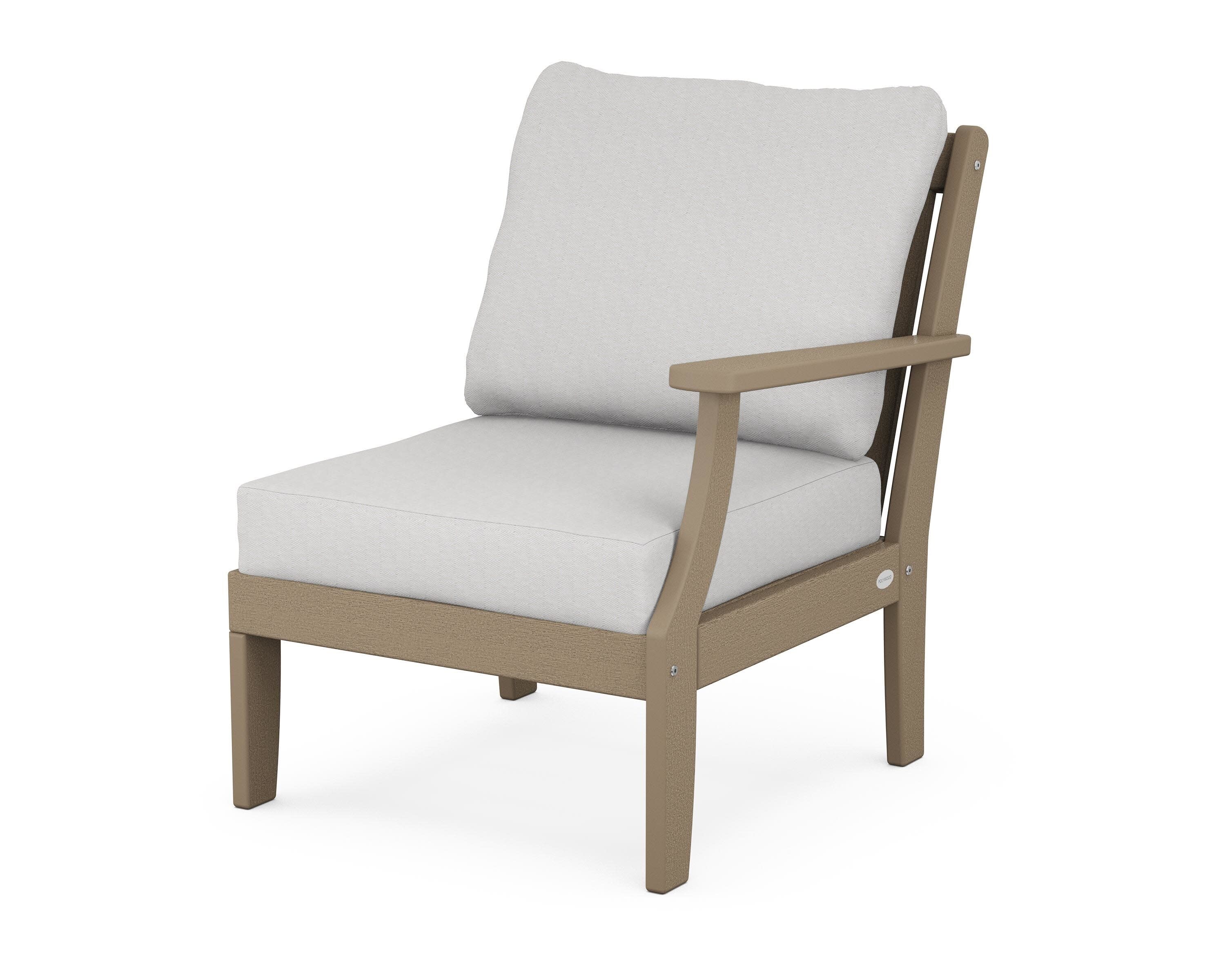 Braxton Modular Right Arm Chair in Vintage Sahara / Diamond in the Rough
