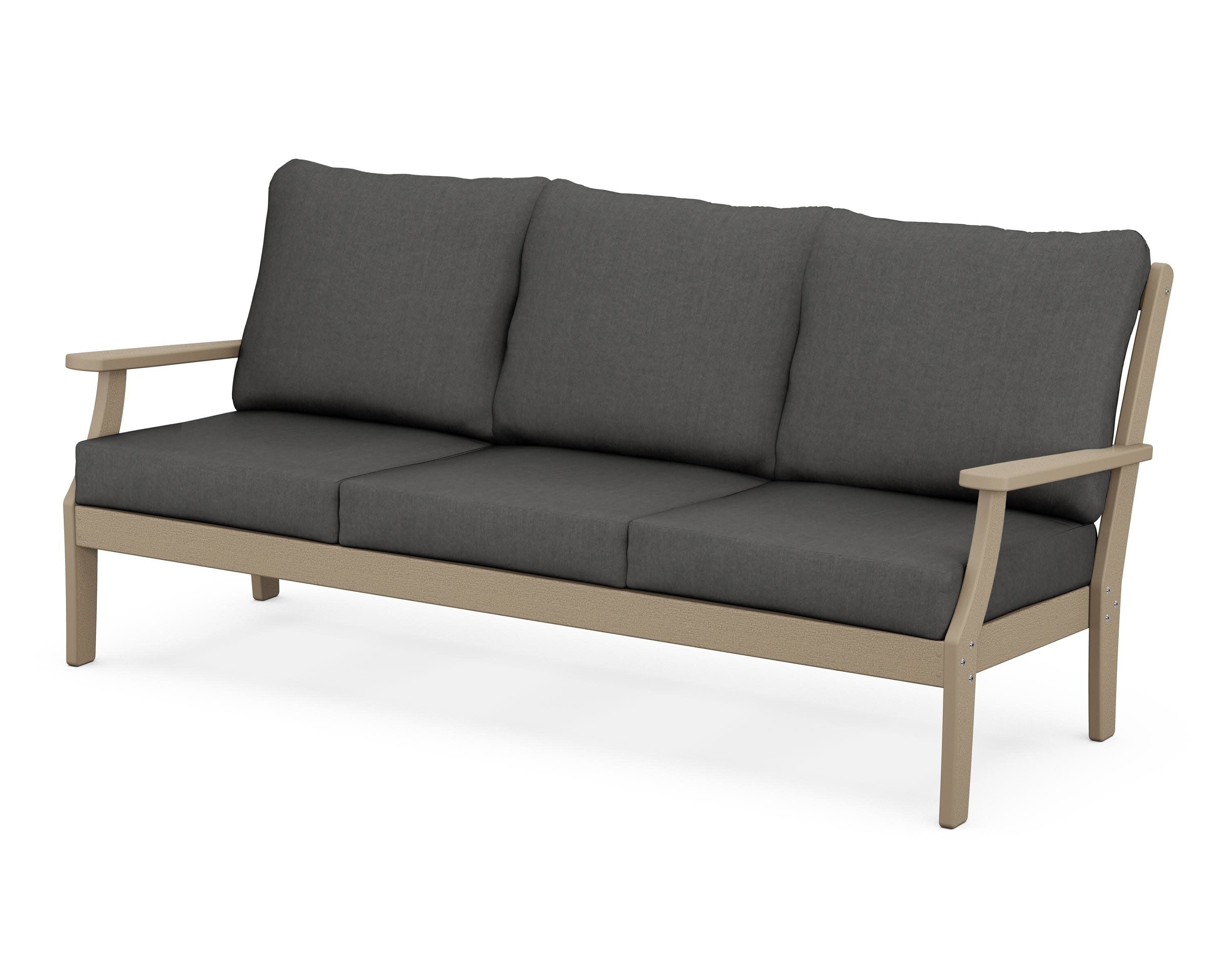 Braxton Deep Seating Sofa in Vintage Sahara / Spectrum Carbon