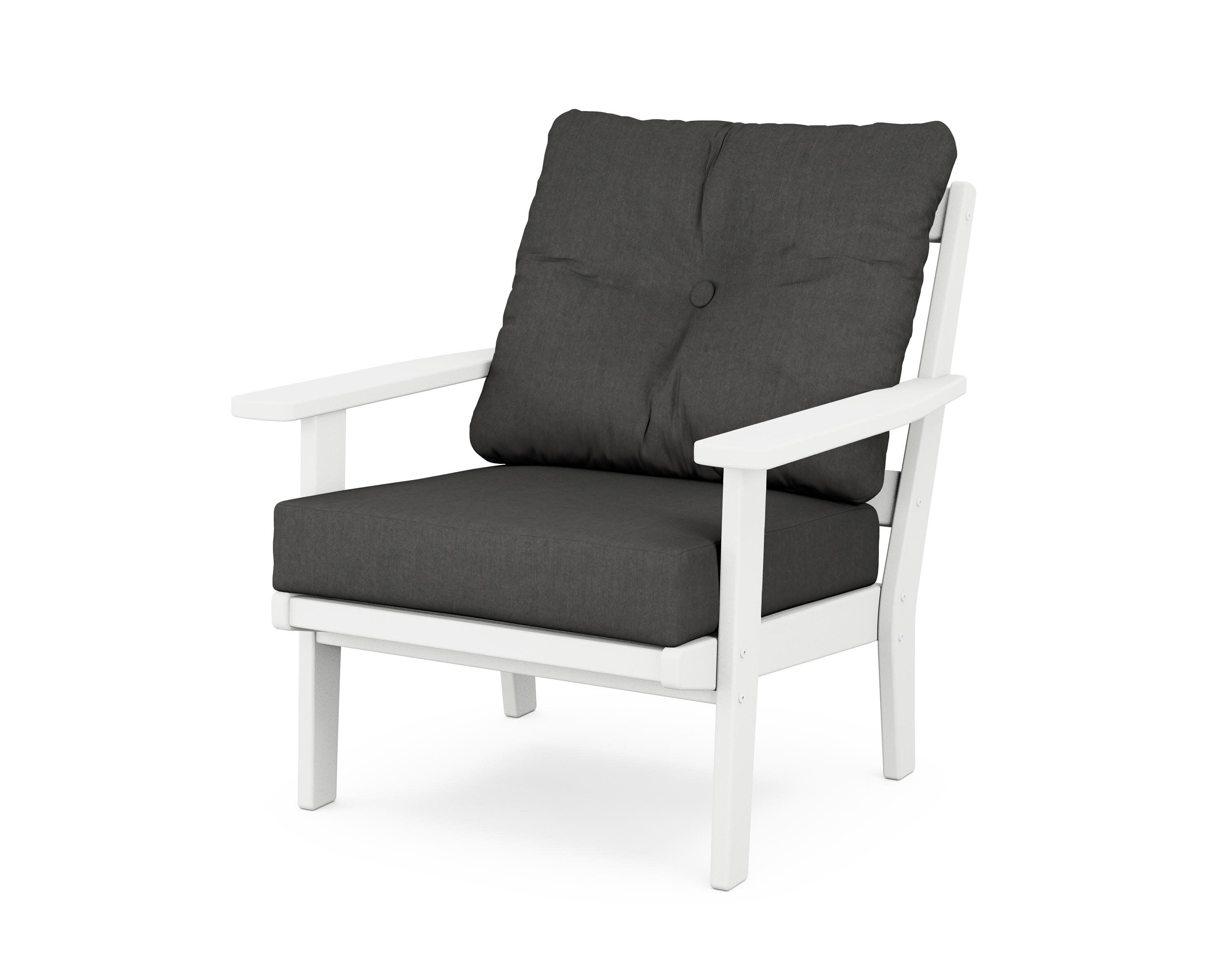 Oxford Deep Seating Chair in White / Spectrum Carbon