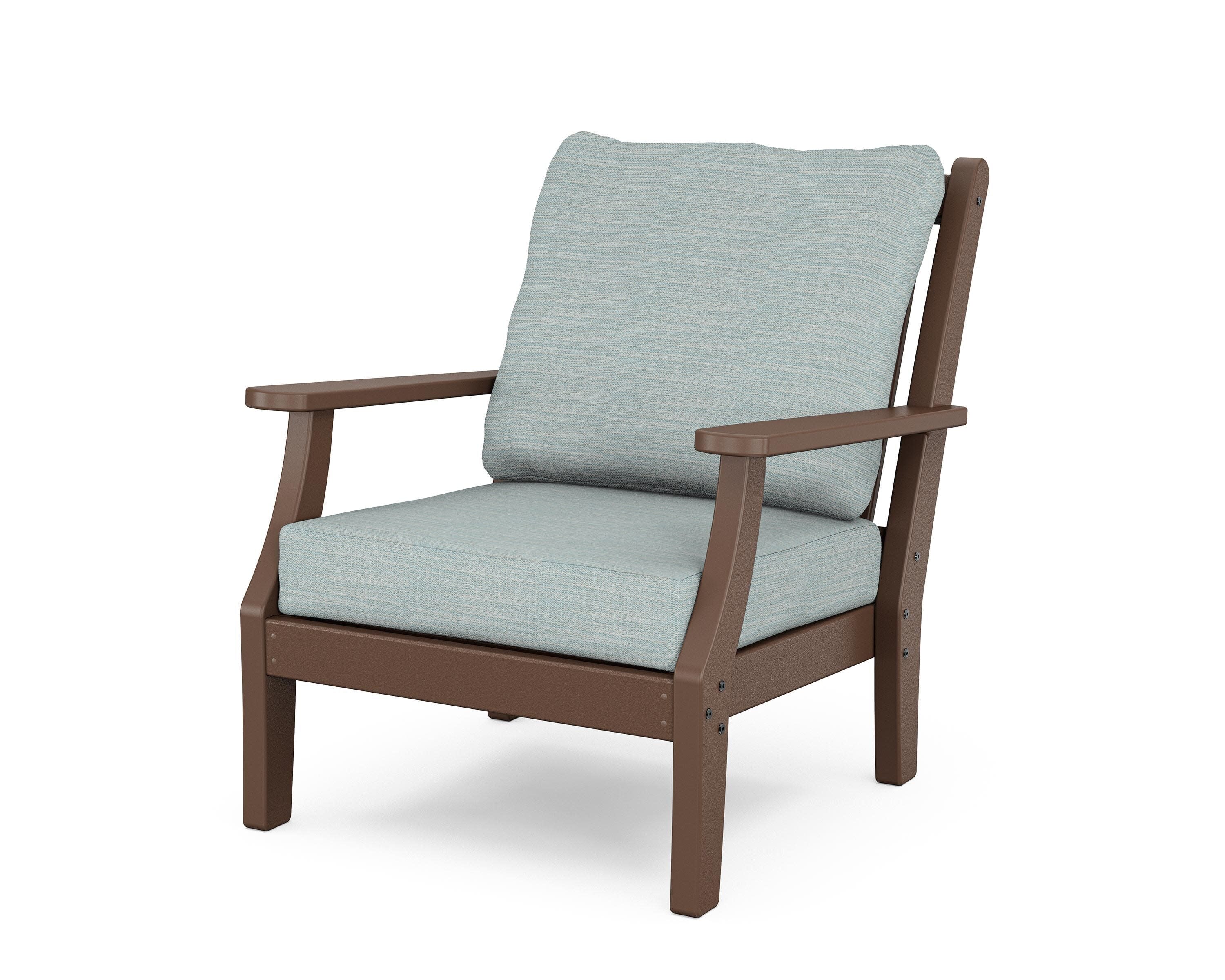 Wovendale Deep Seating Chair in Mahogany / Soothe Mist