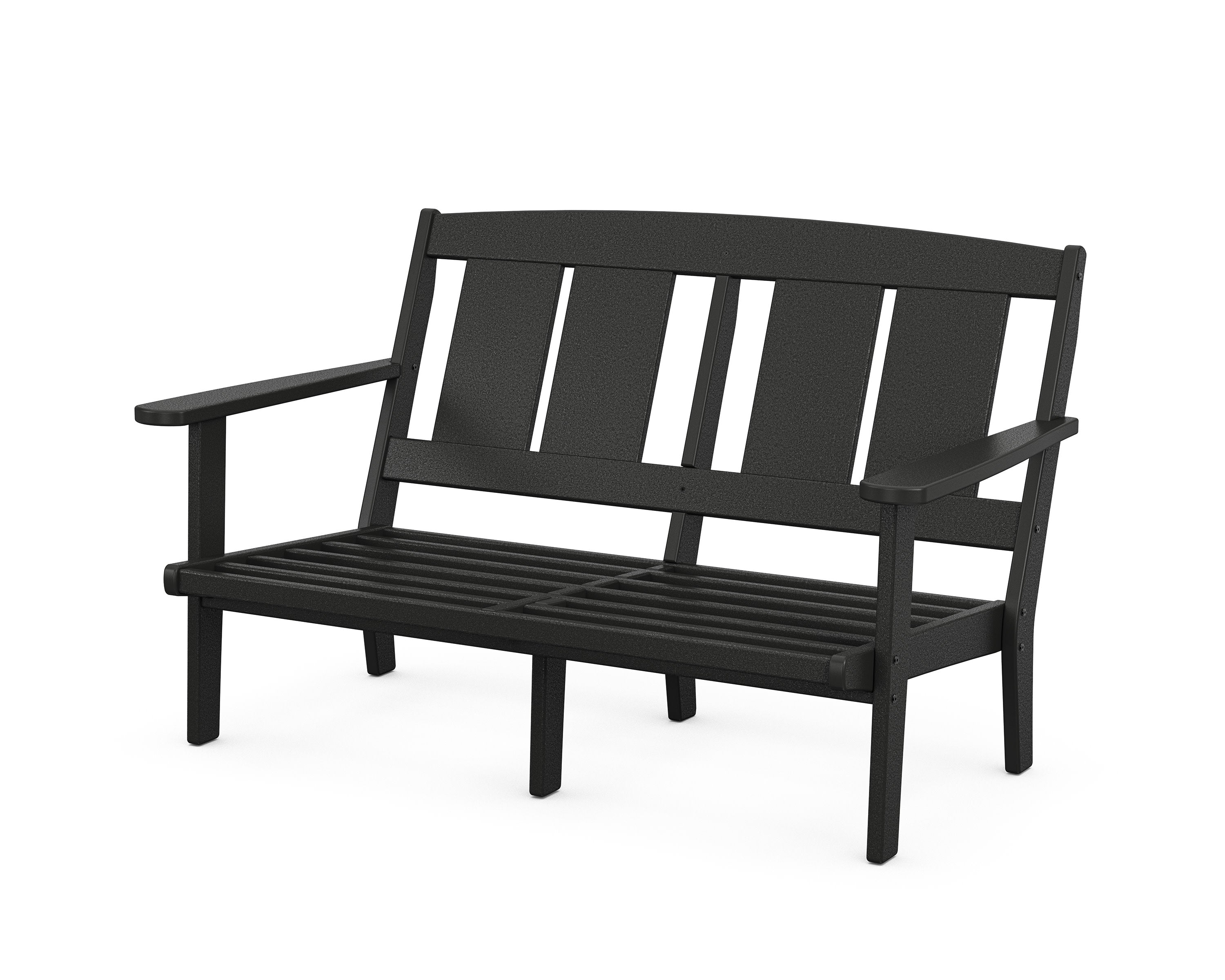 Mission Deep Seating Loveseat Frame in Black