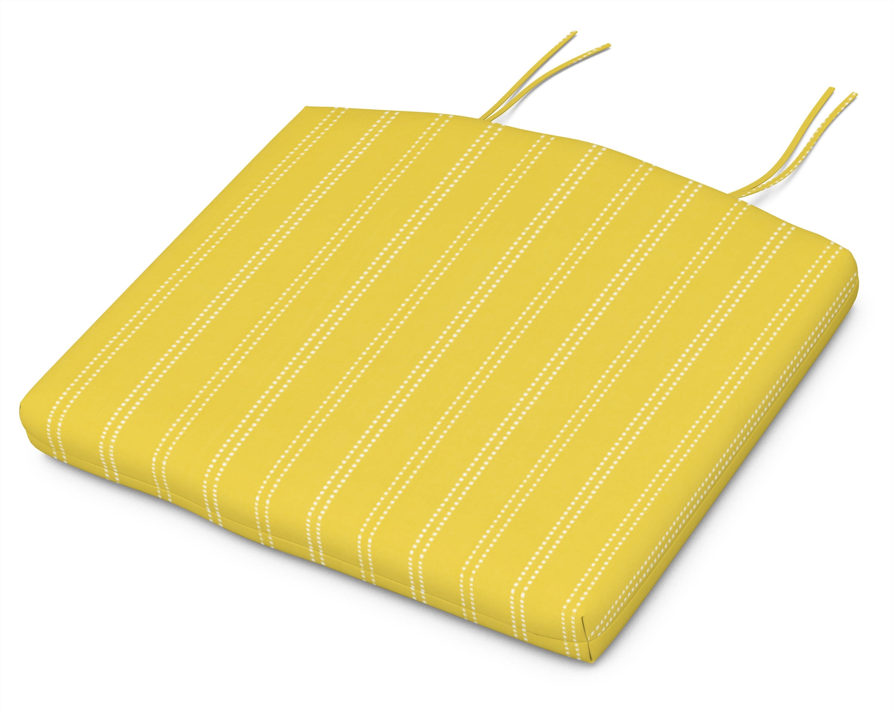 Standard Seat Cushion 18.5"D x 24"W x 2.5"H in Stitch Canary