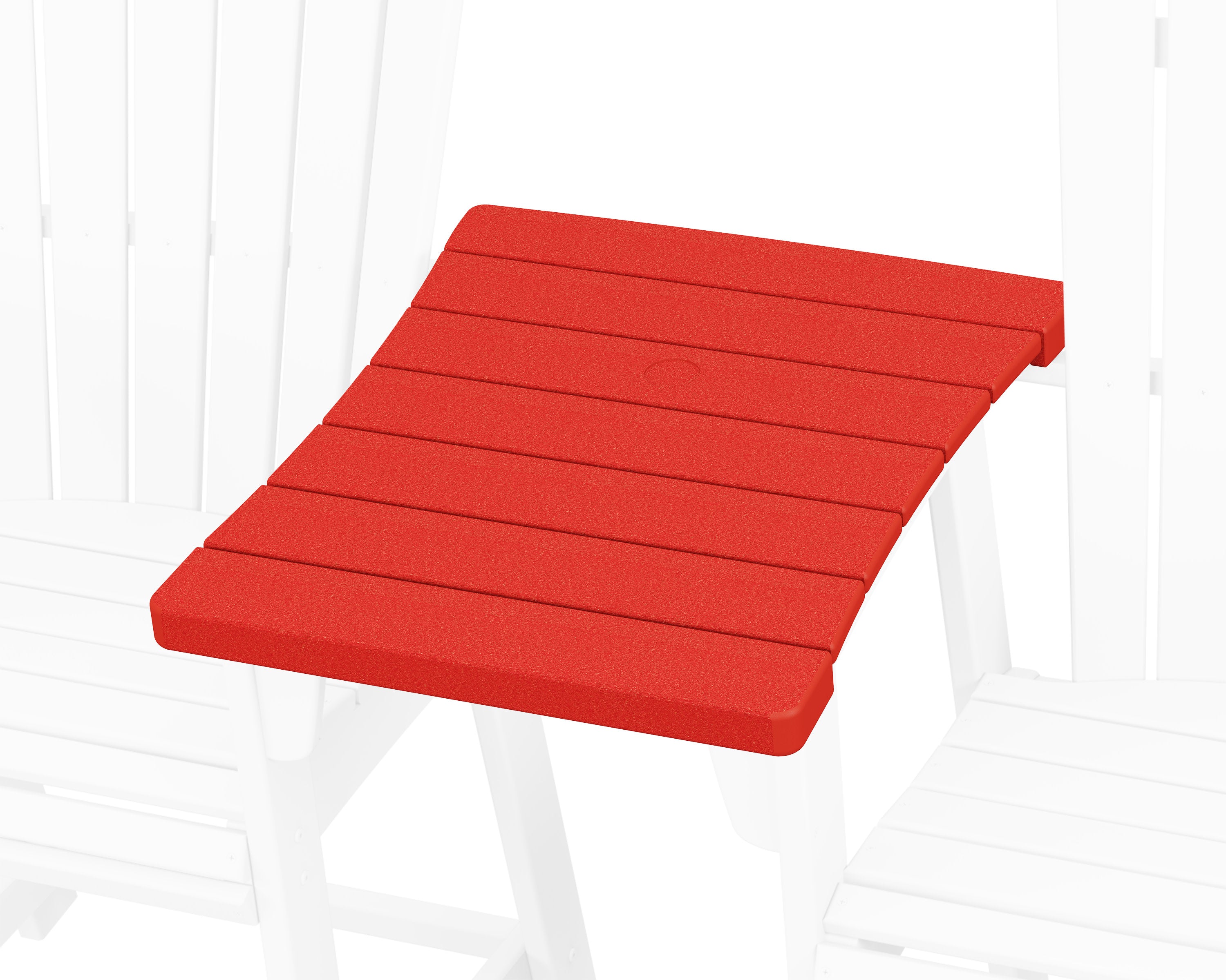 600 Series Straight Adirondack Dining Connecting Table in Sunset Red