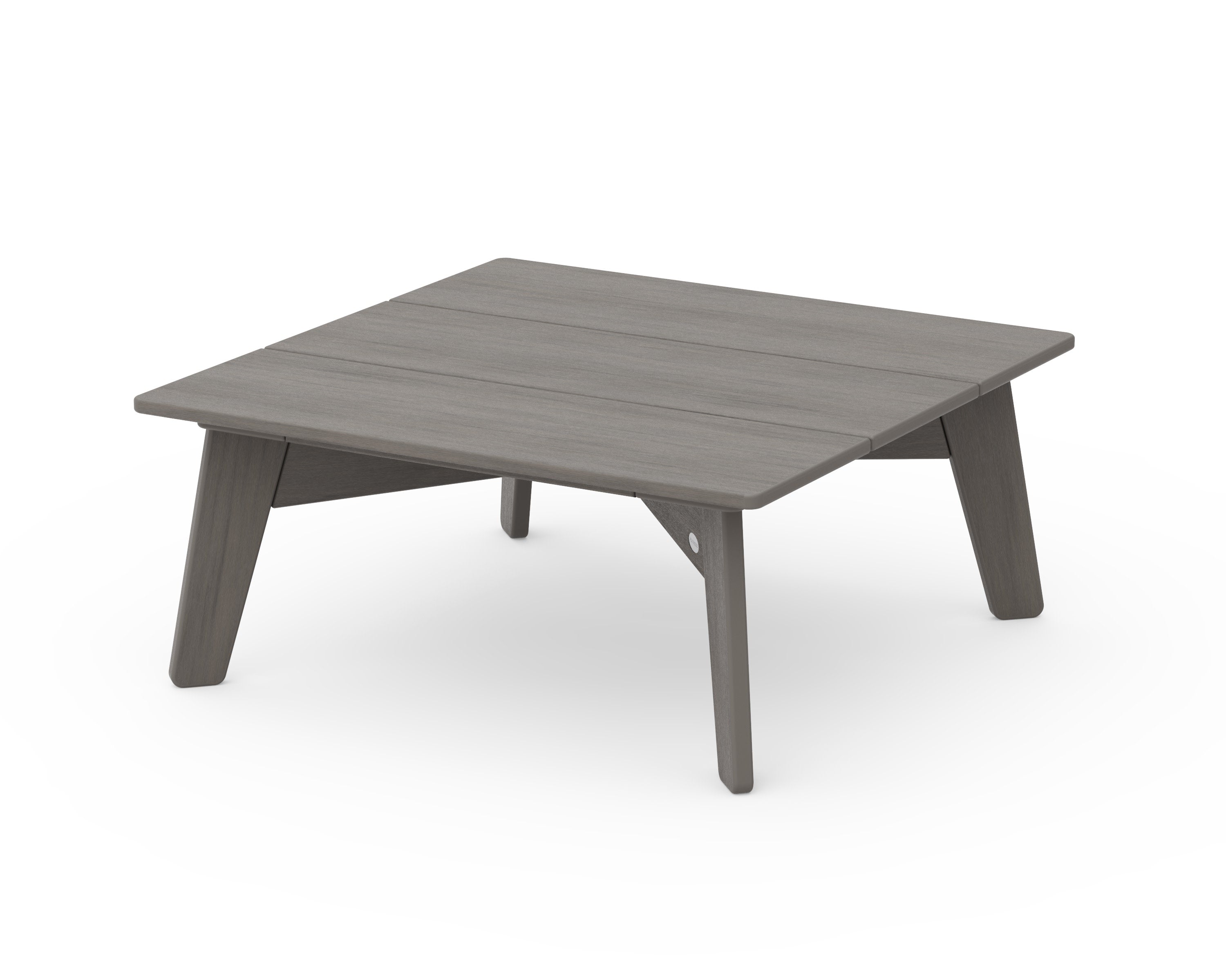 Riviera Modern Conversation Table in Driftwood
