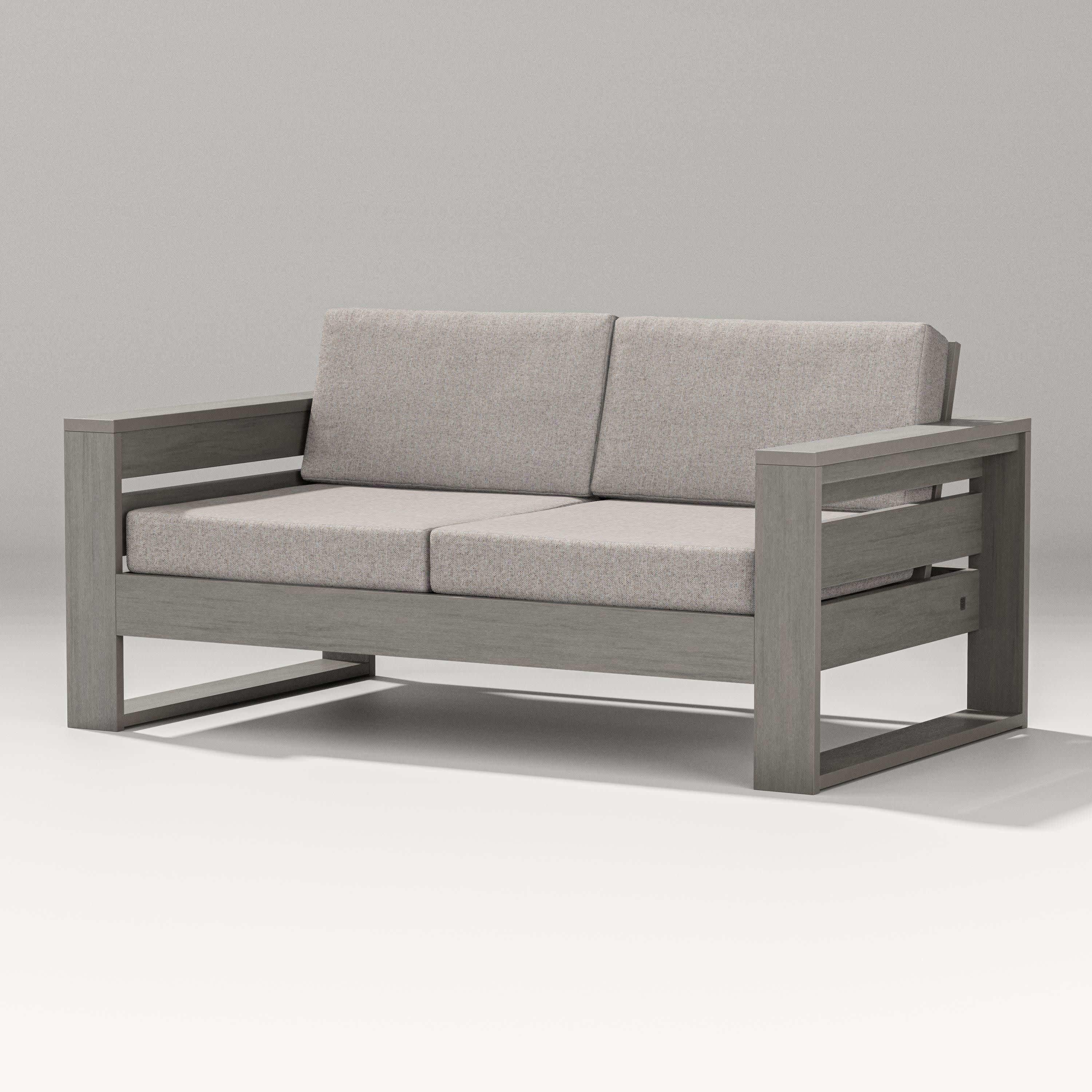 Latitude Loveseat in Driftwood / Weathered Tweed