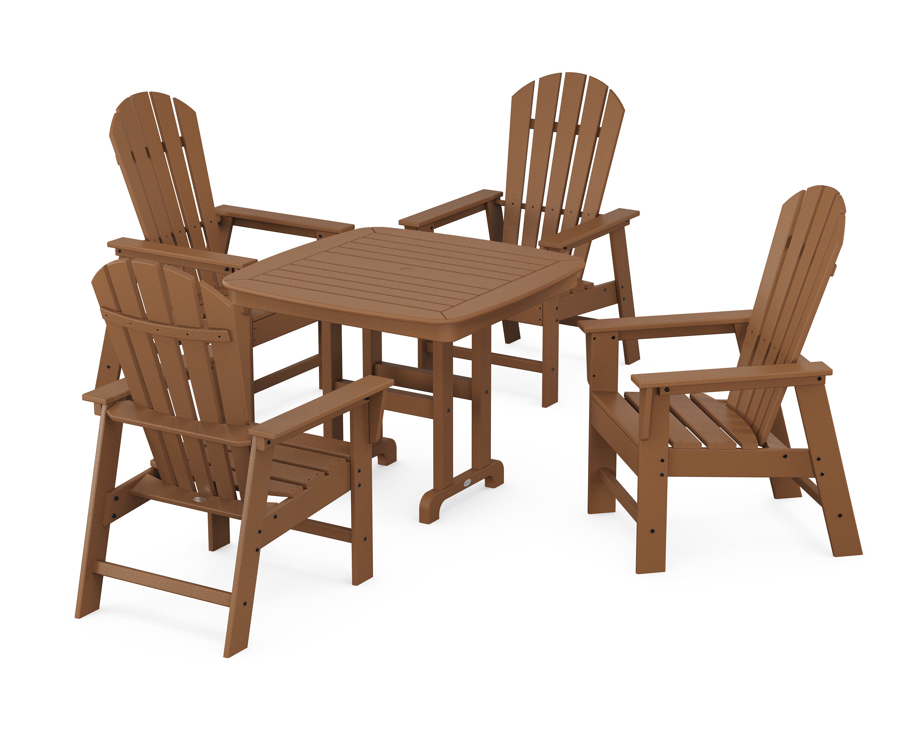 South Beach 5-Piece Dining Set in Teak