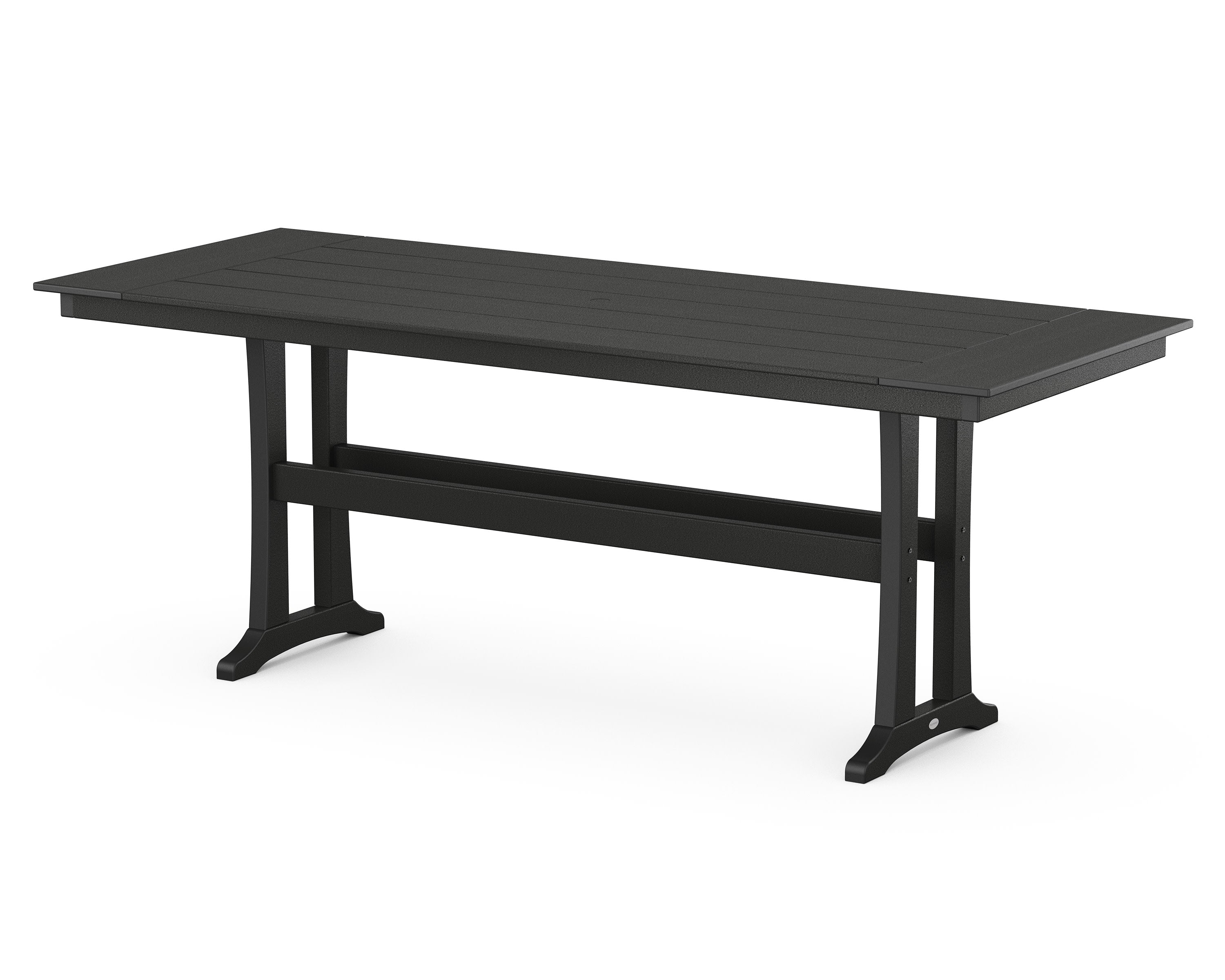 Farmhouse Trestle 38" x 96" Counter Table in Black