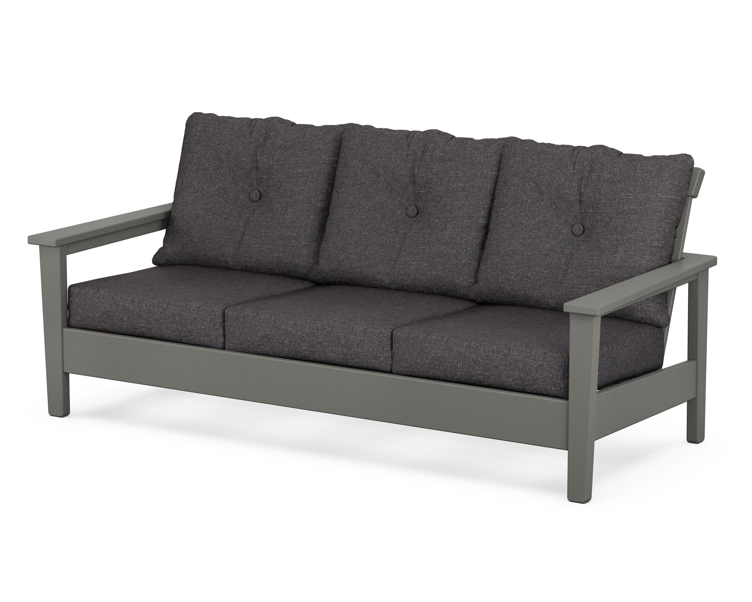 Prescott Deep Seating Sofa in Slate Grey / Ash Charcoal