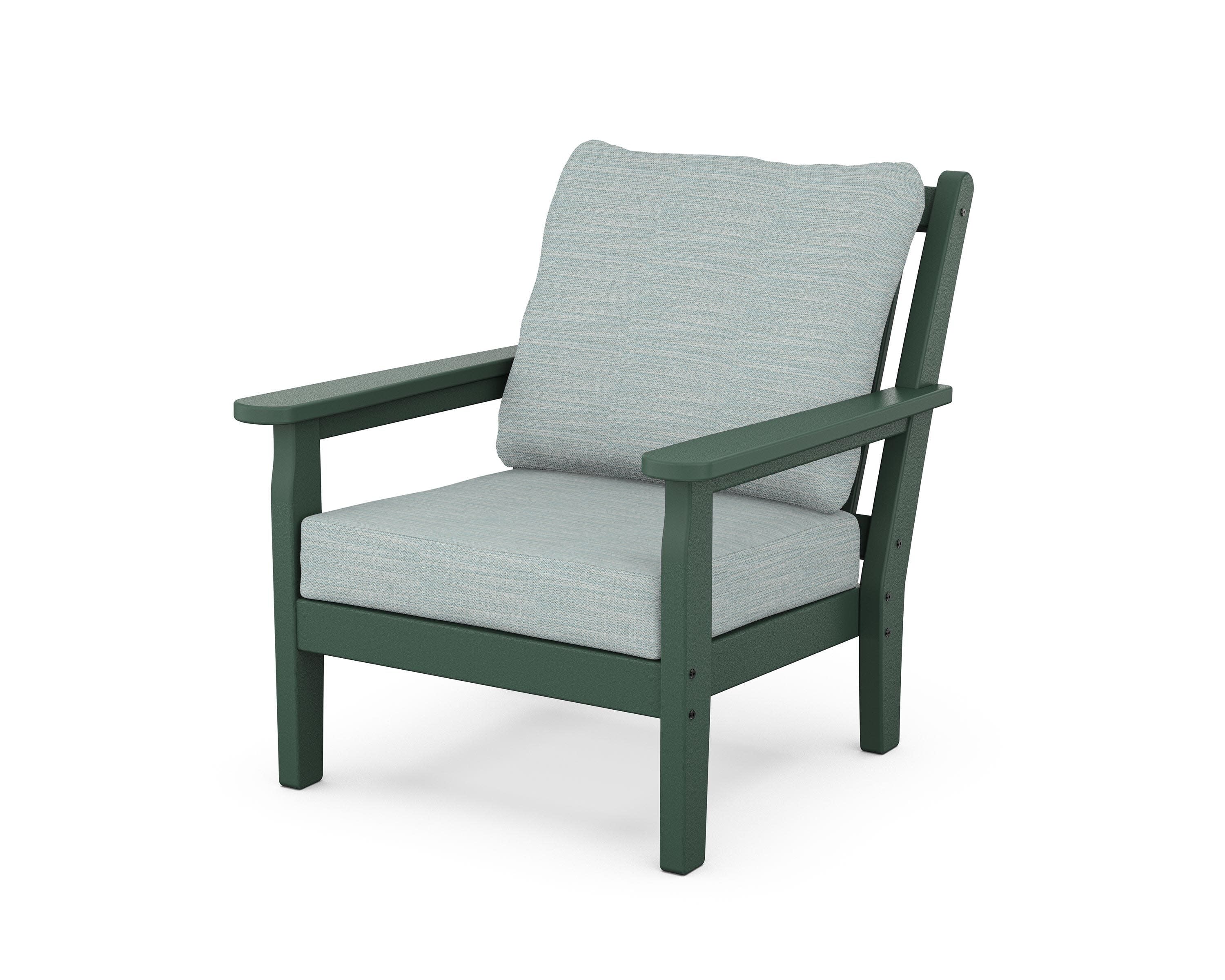 Chippendale Deep Seating Chair in Green / Soothe Mist