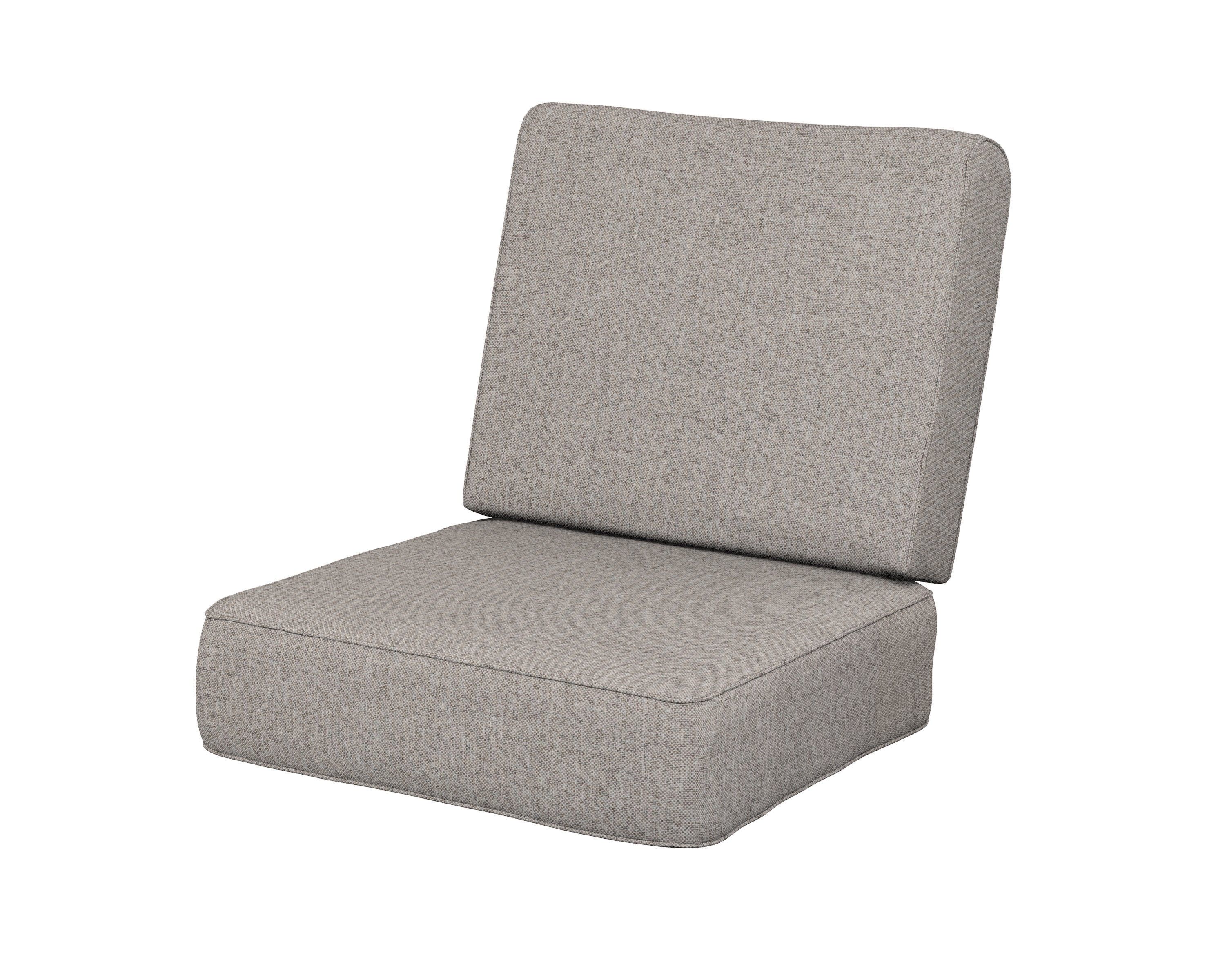 Ateeva Harbour Seat and Back Cushion in Weathered Tweed