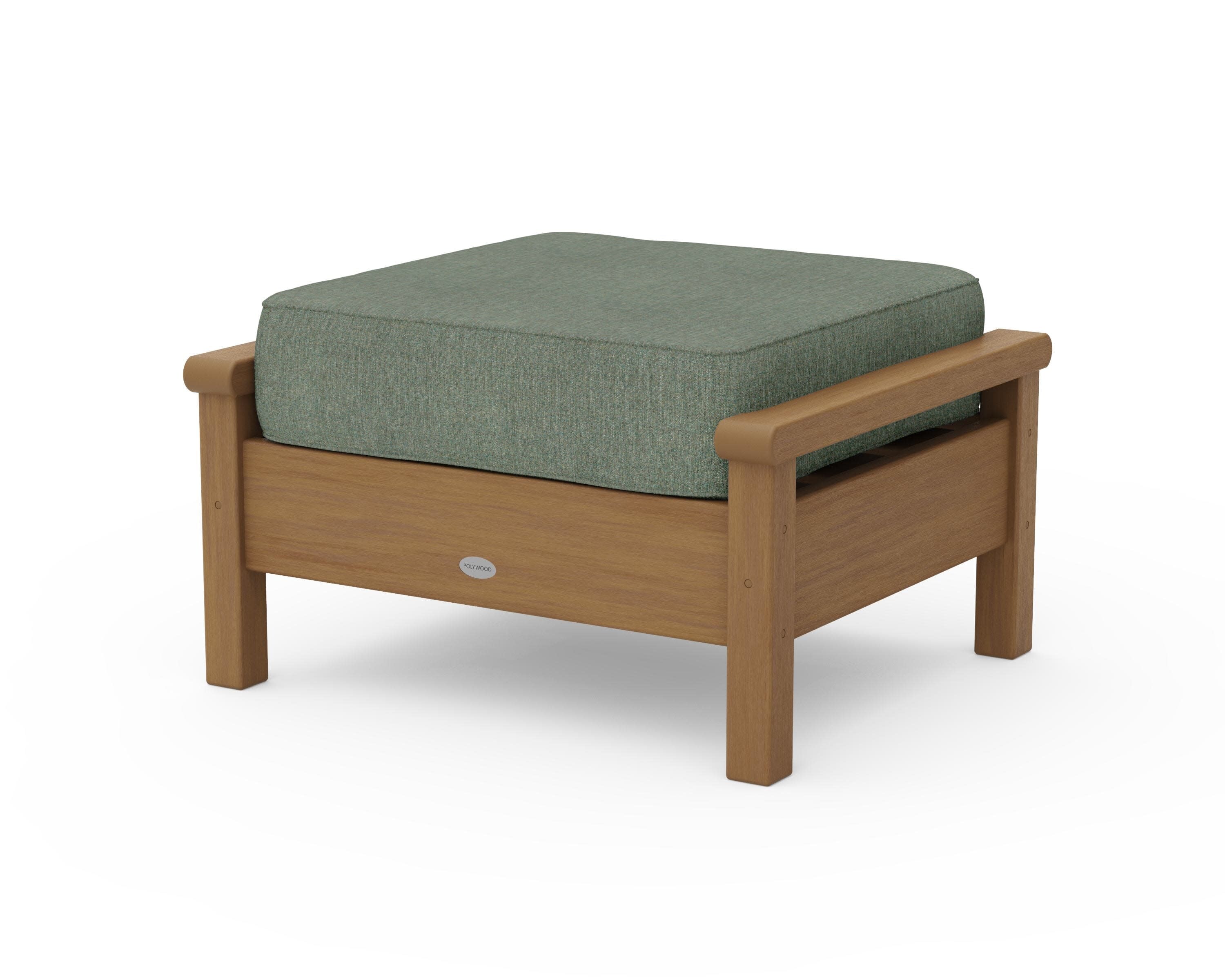 Harbour Deep Seating Ottoman in Natural / Cast Sage